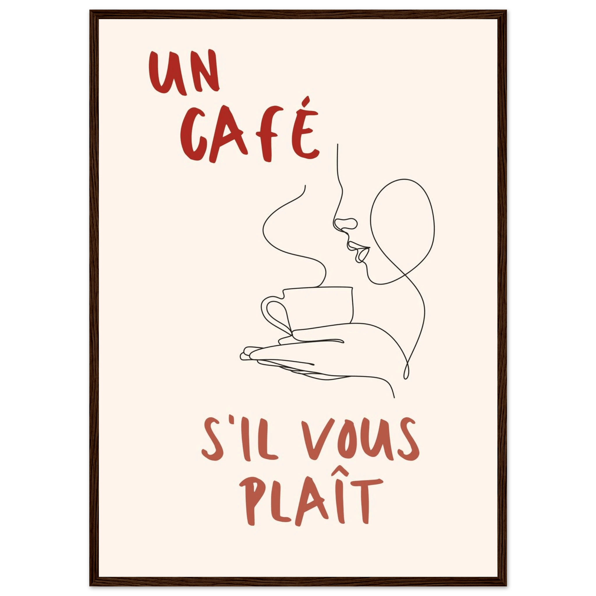 Un Café S'il Vous Plait - Poster - Arthena