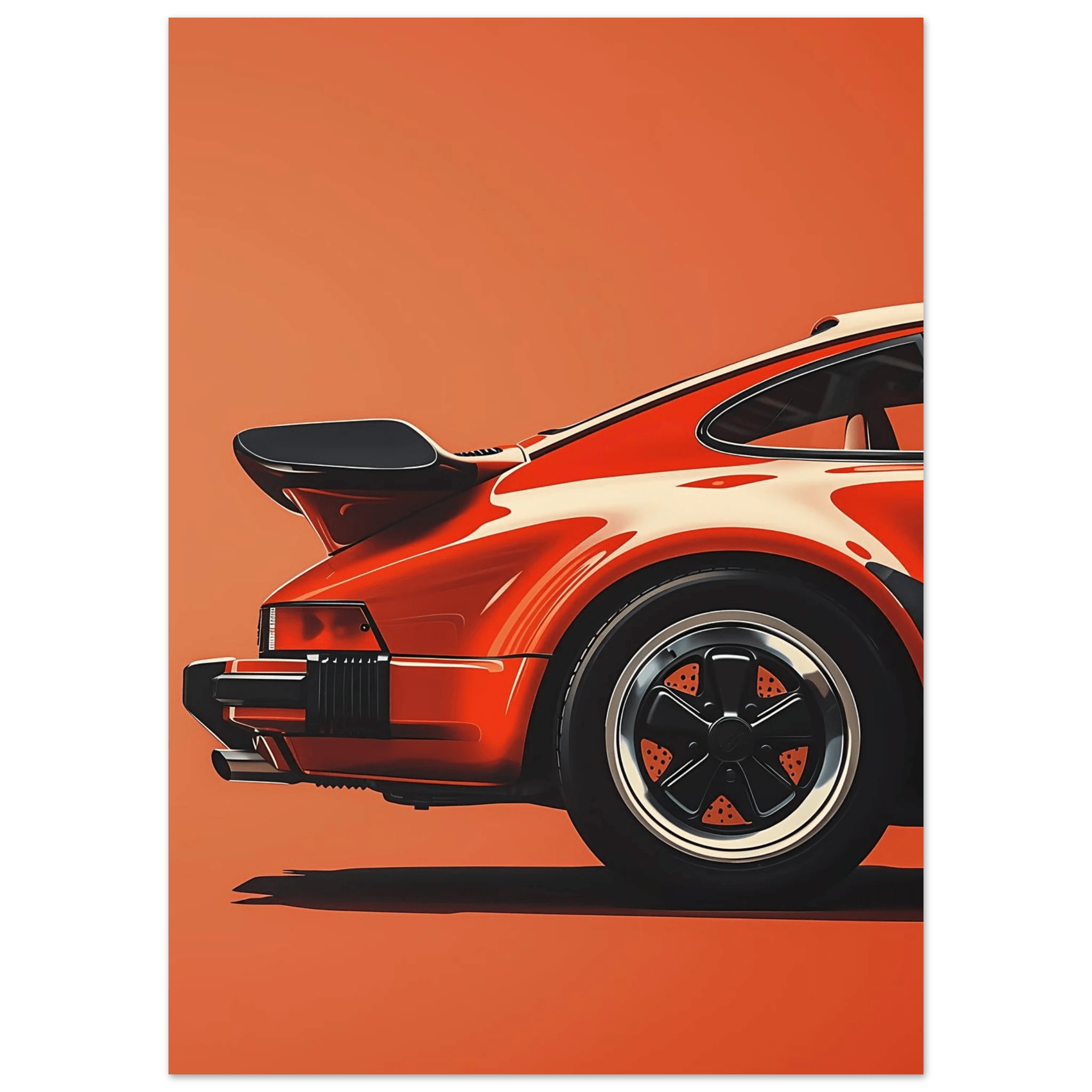 Retro Car - Poster - Arthena