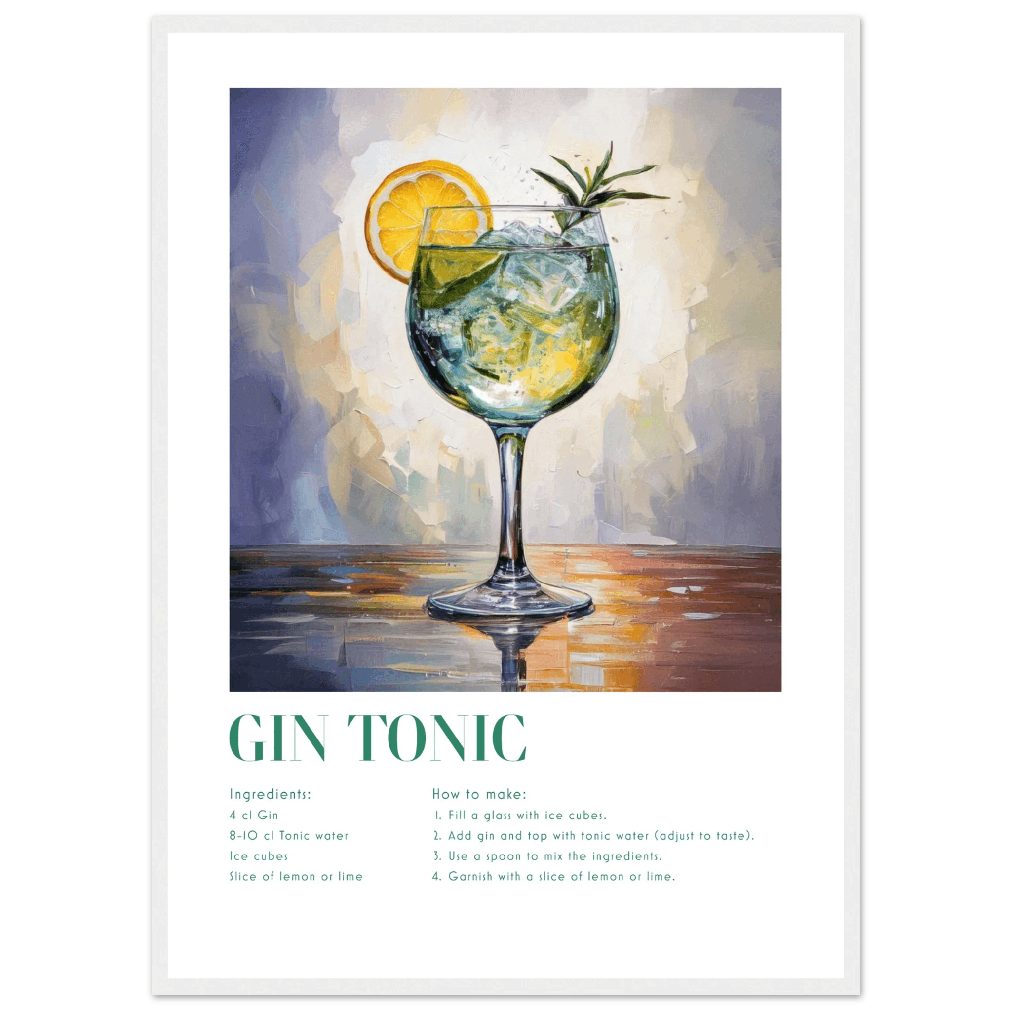 Gin Tonic - Poster - Arthena