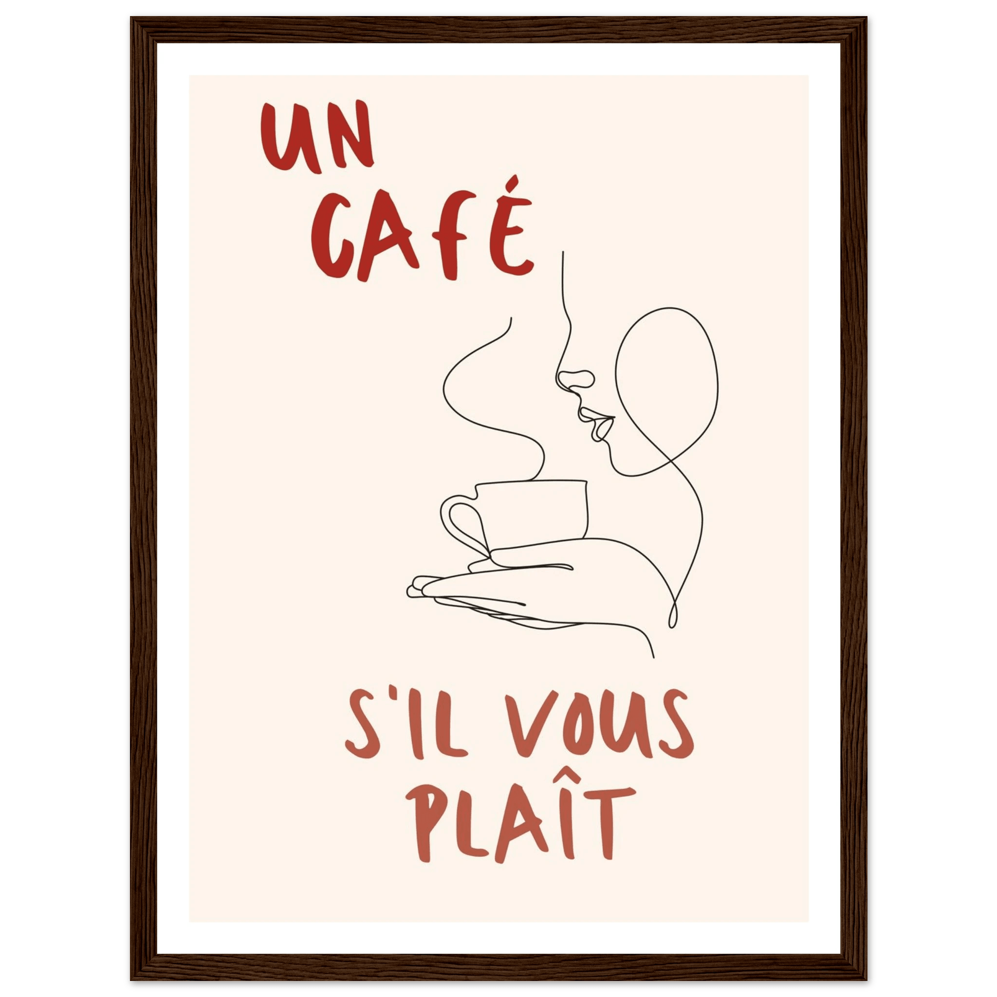 Un Café S'il Vous Plait - Poster - Arthena