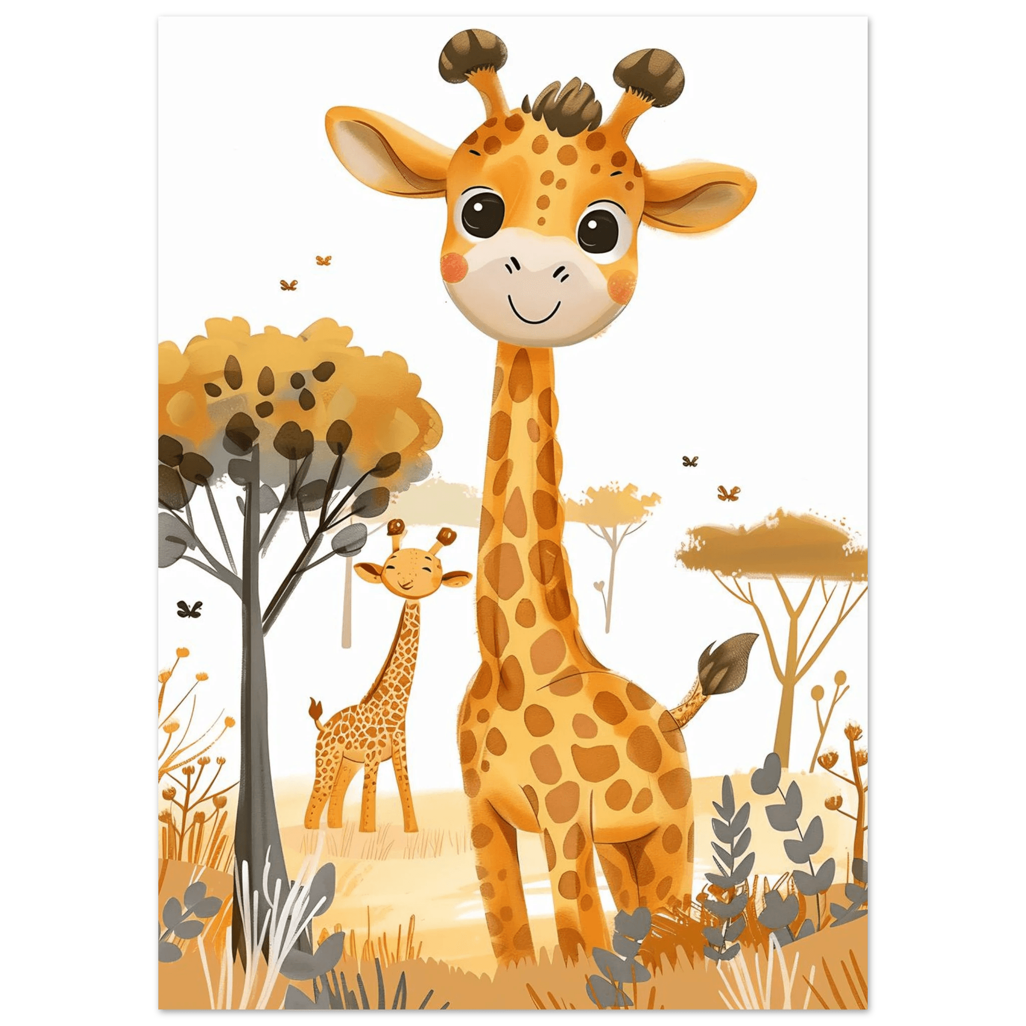 Friendly Giraffe - Poster - Arthena
