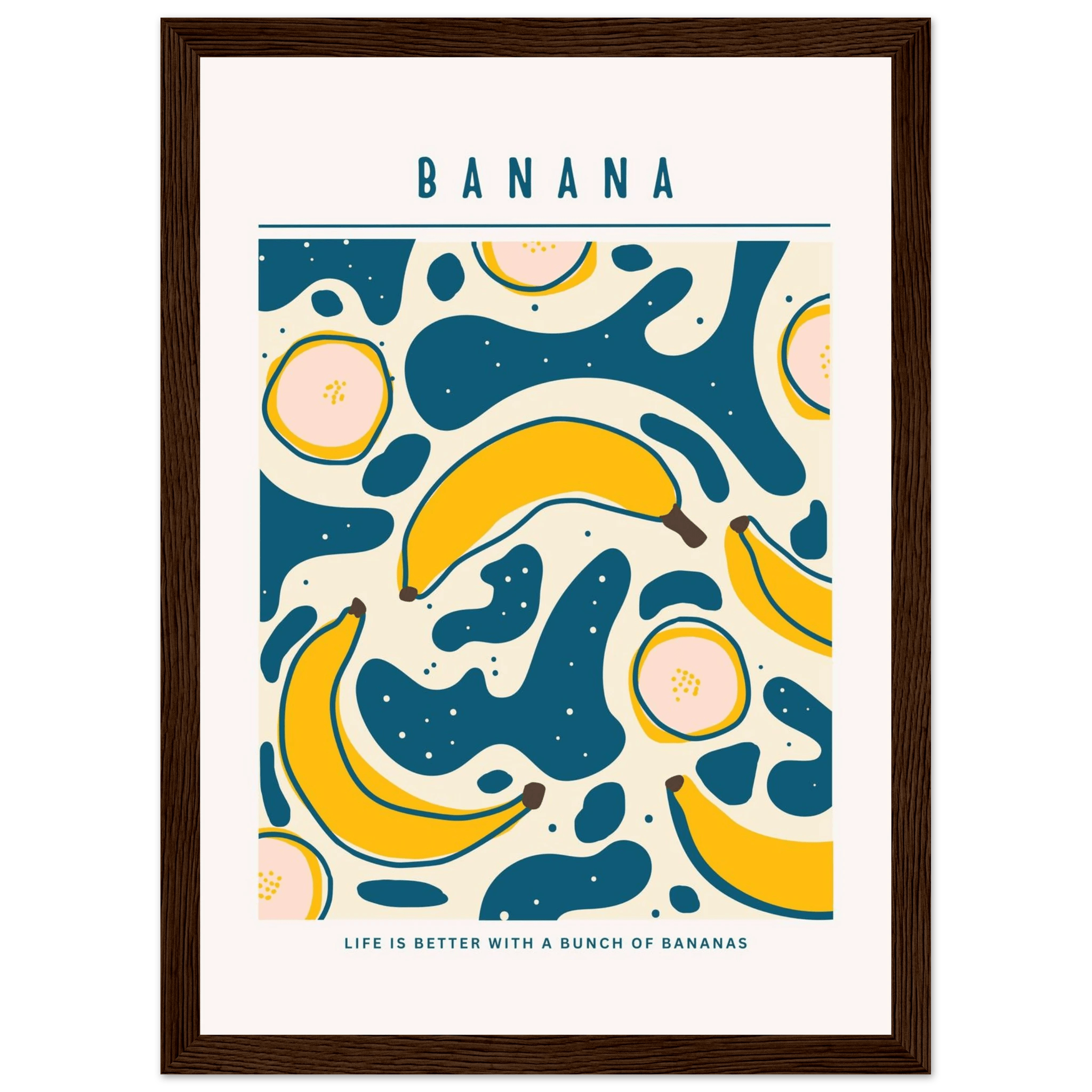Life is better with banana - Poster - Arthena