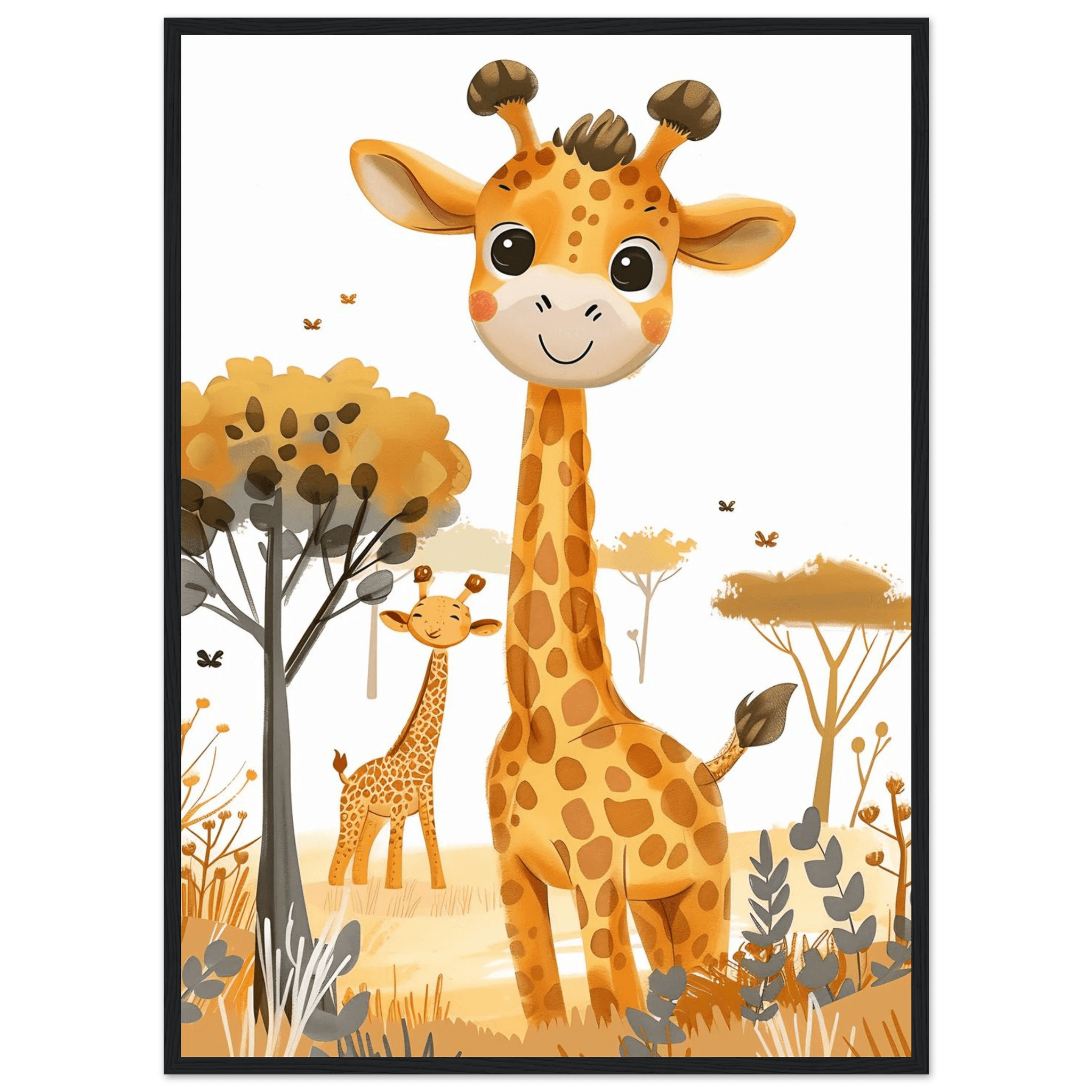 Friendly Giraffe - Poster - Arthena