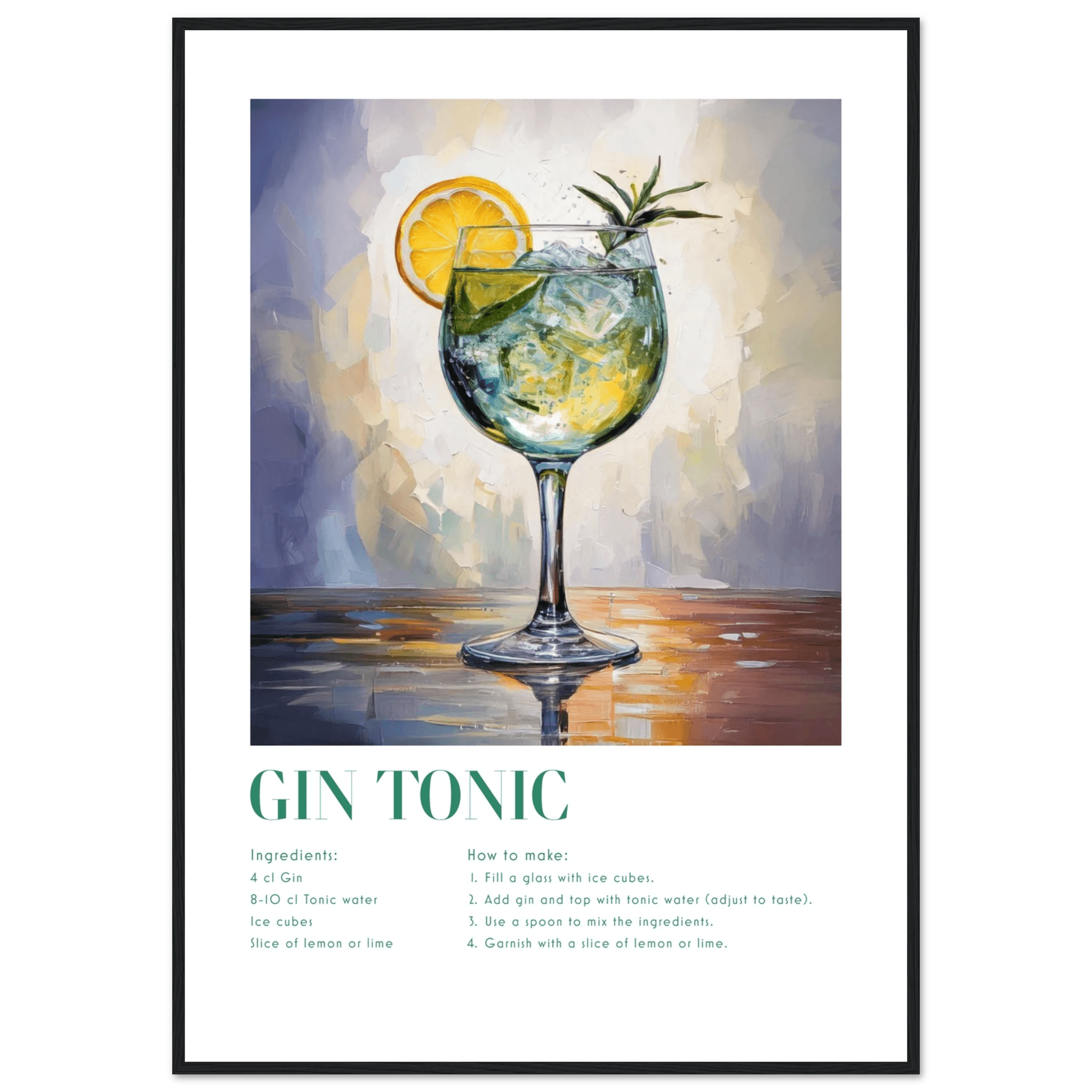 Gin Tonic - Poster - Arthena