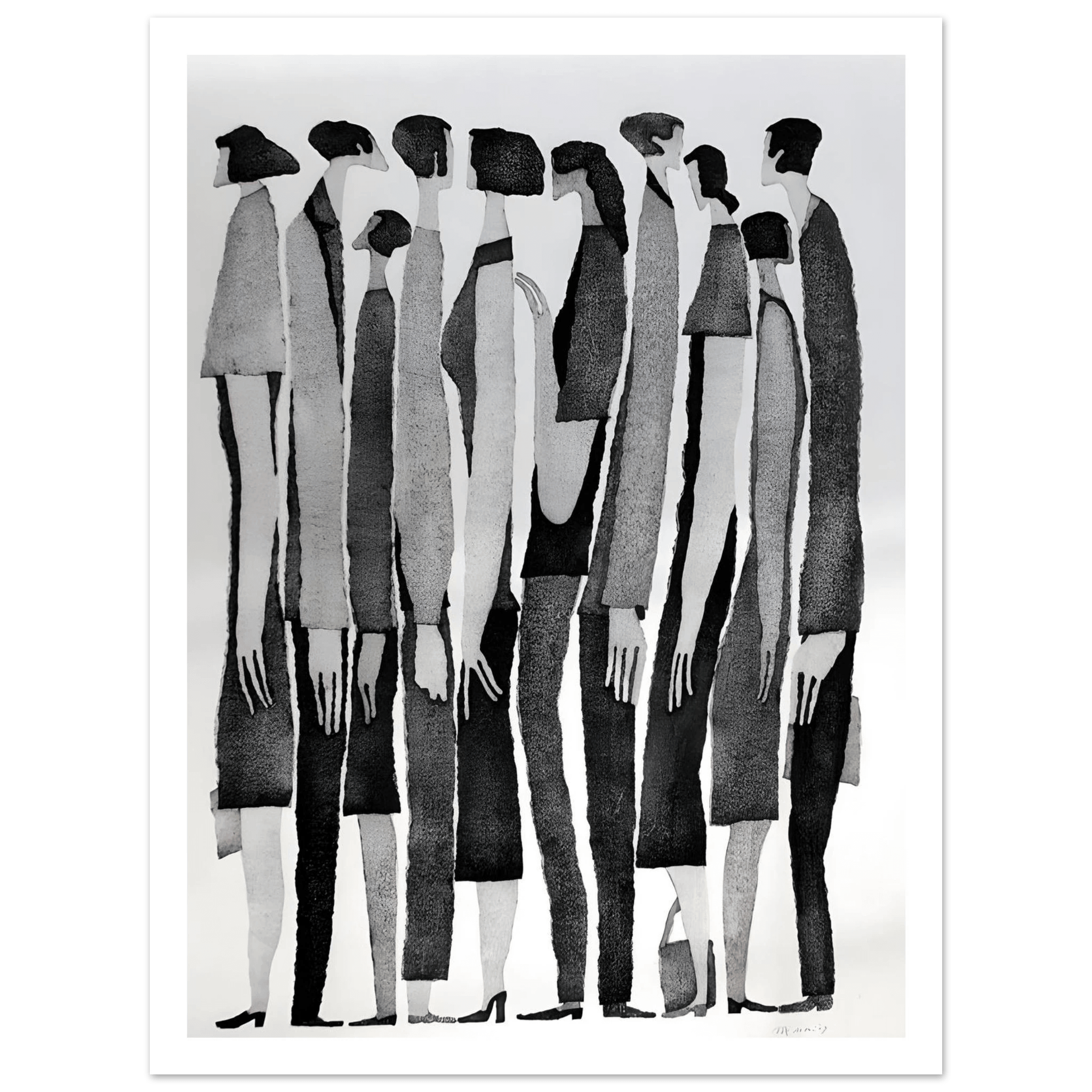 Silent Crowd - Poster - Arthena