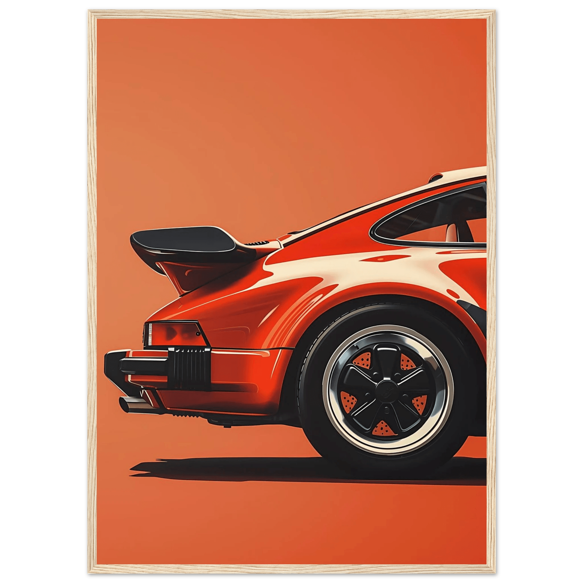 Retro Car - Poster - Arthena