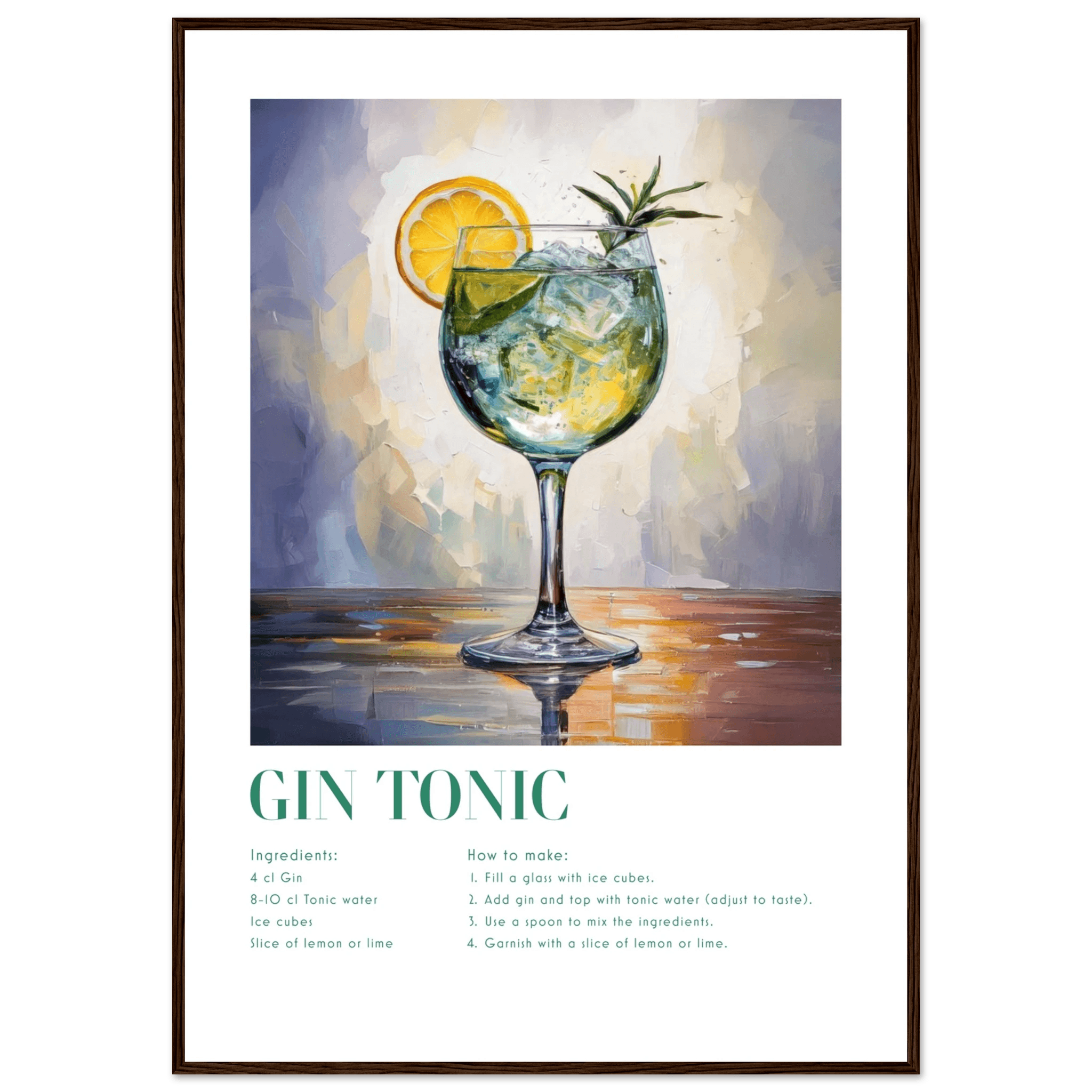 Gin Tonic - Poster - Arthena