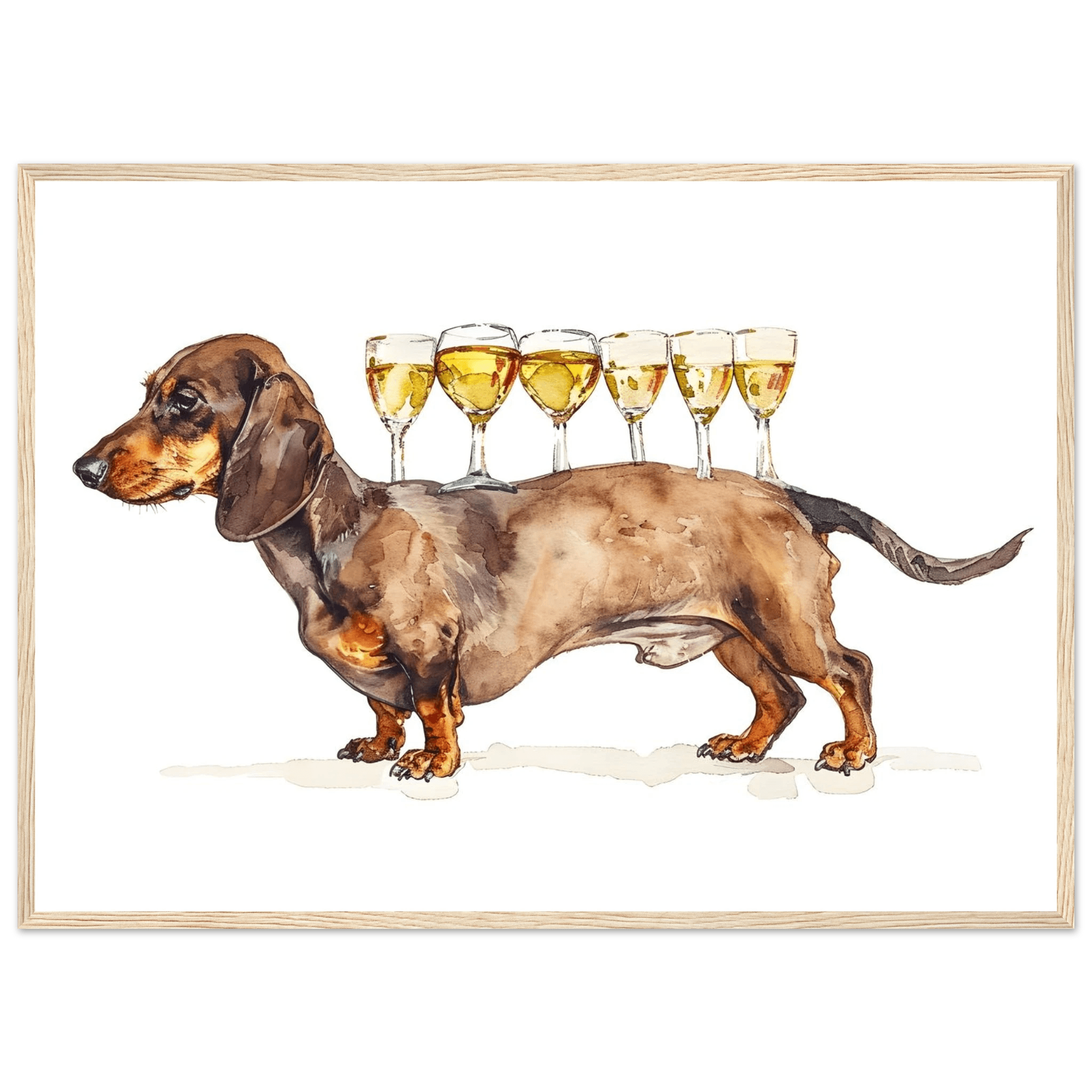 Wiener Dog Butler - Poster - Arthena