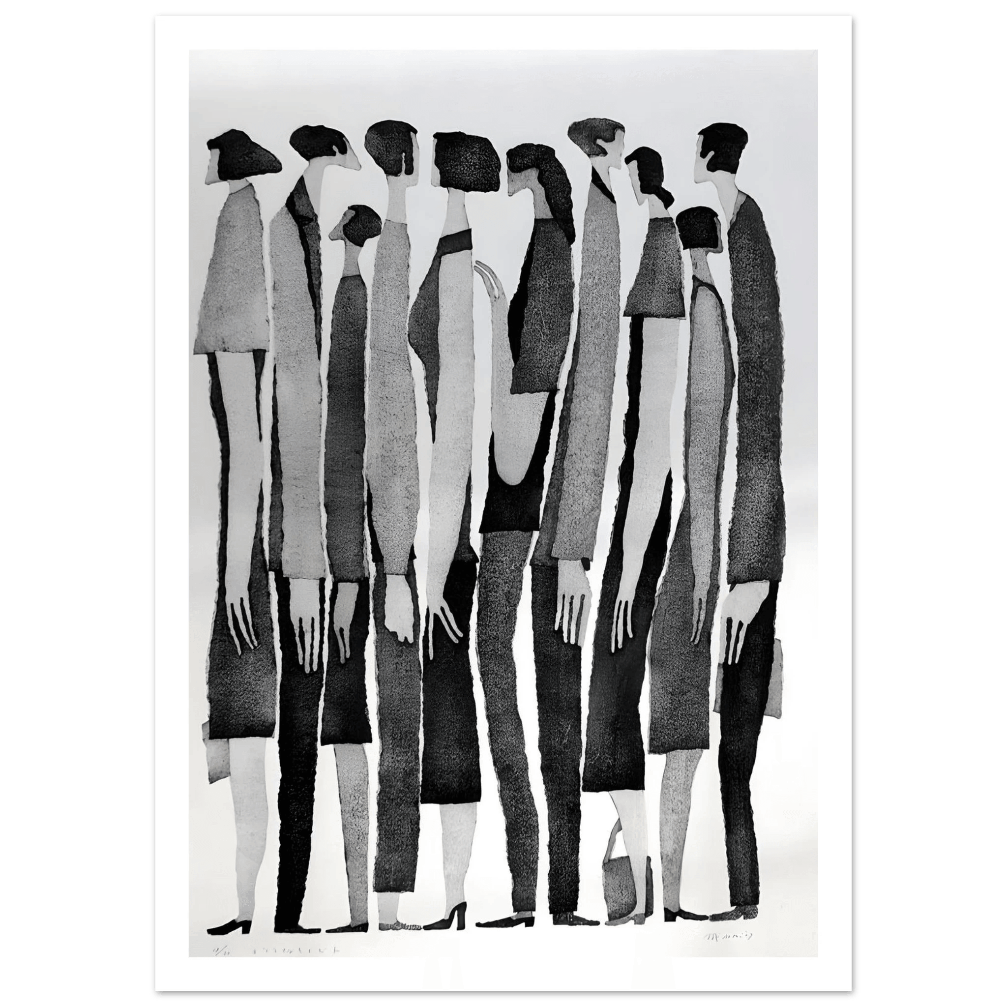Silent Crowd - Poster - Arthena