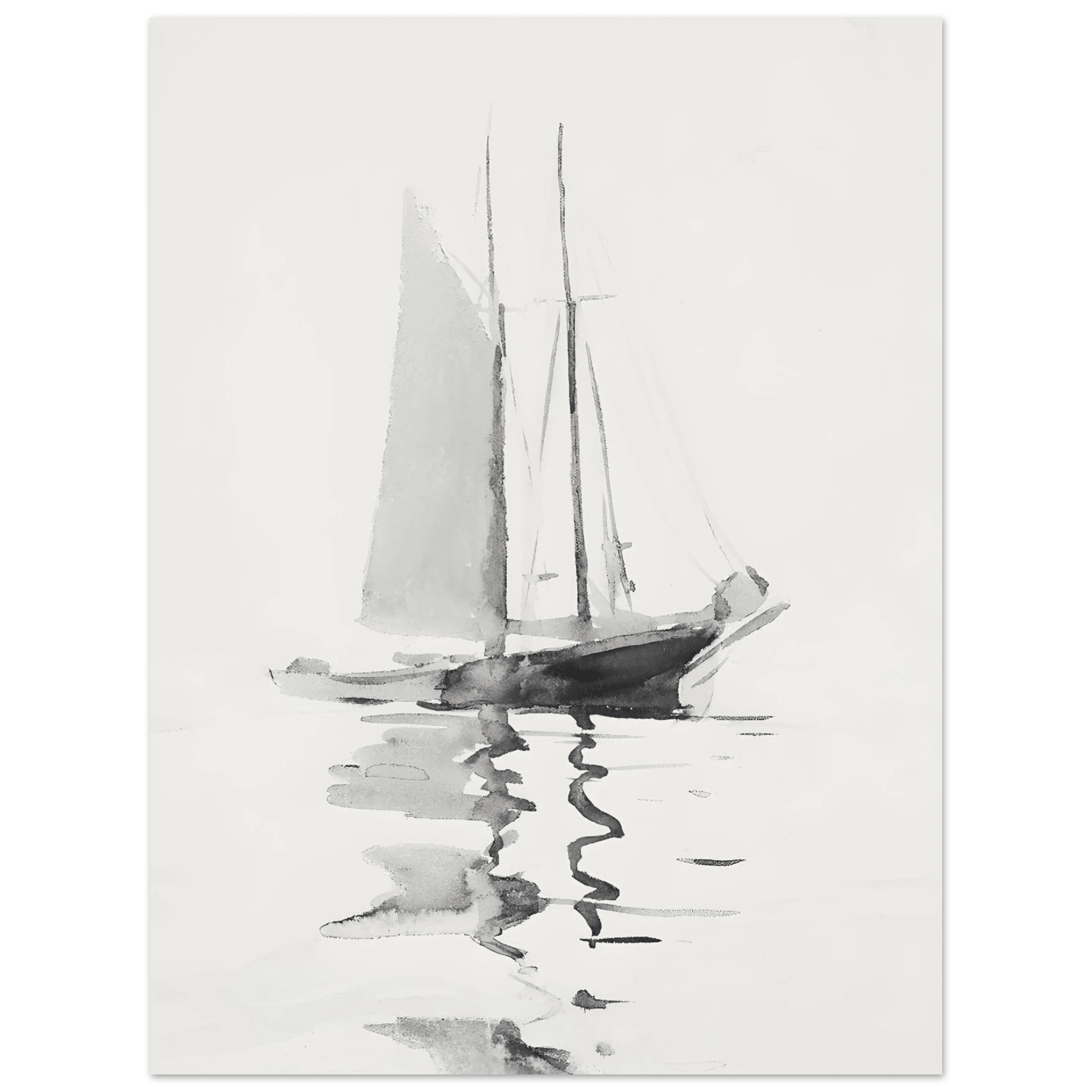 Abstract boat - Poster - Arthena