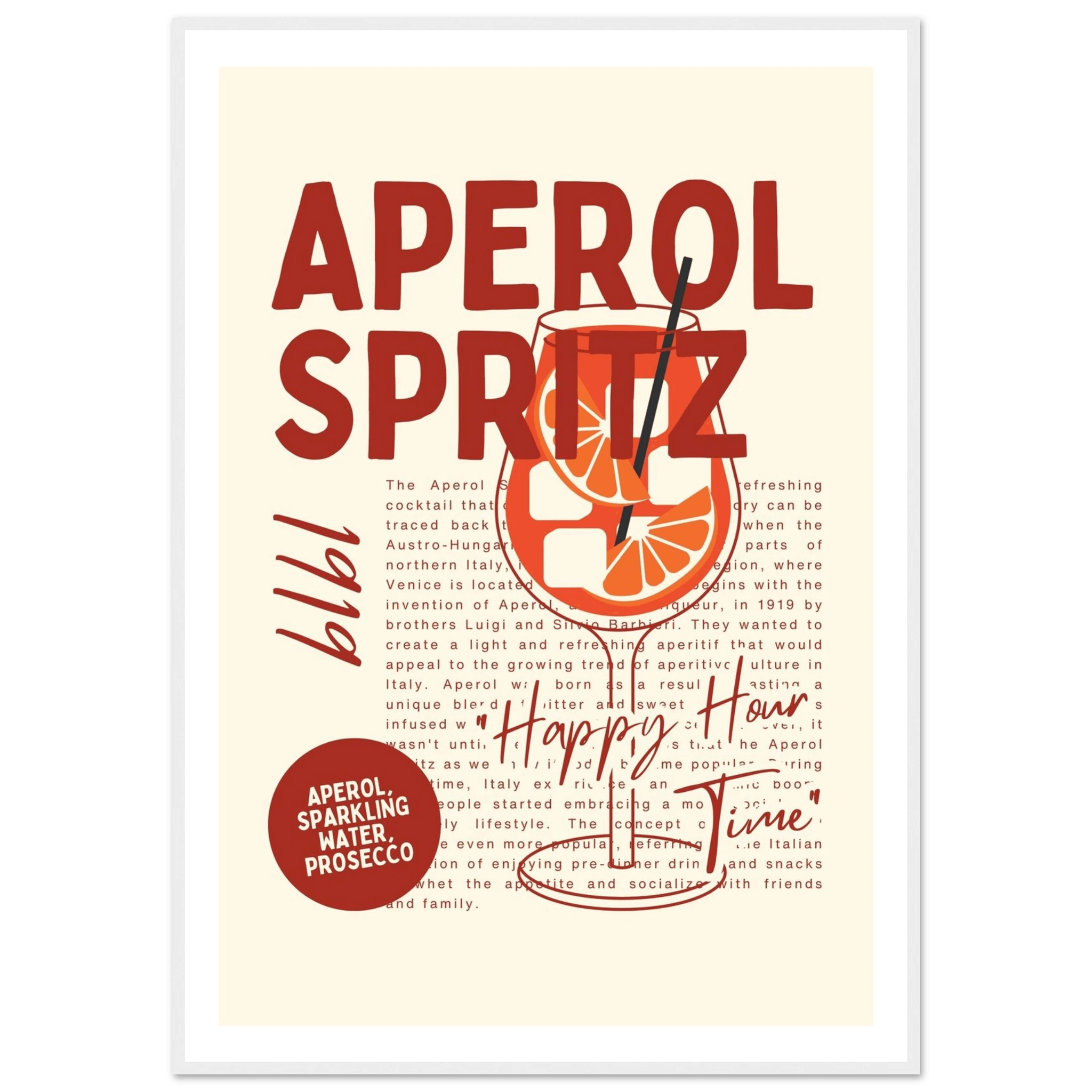Aperol Spritz 1919 - Poster - Arthena