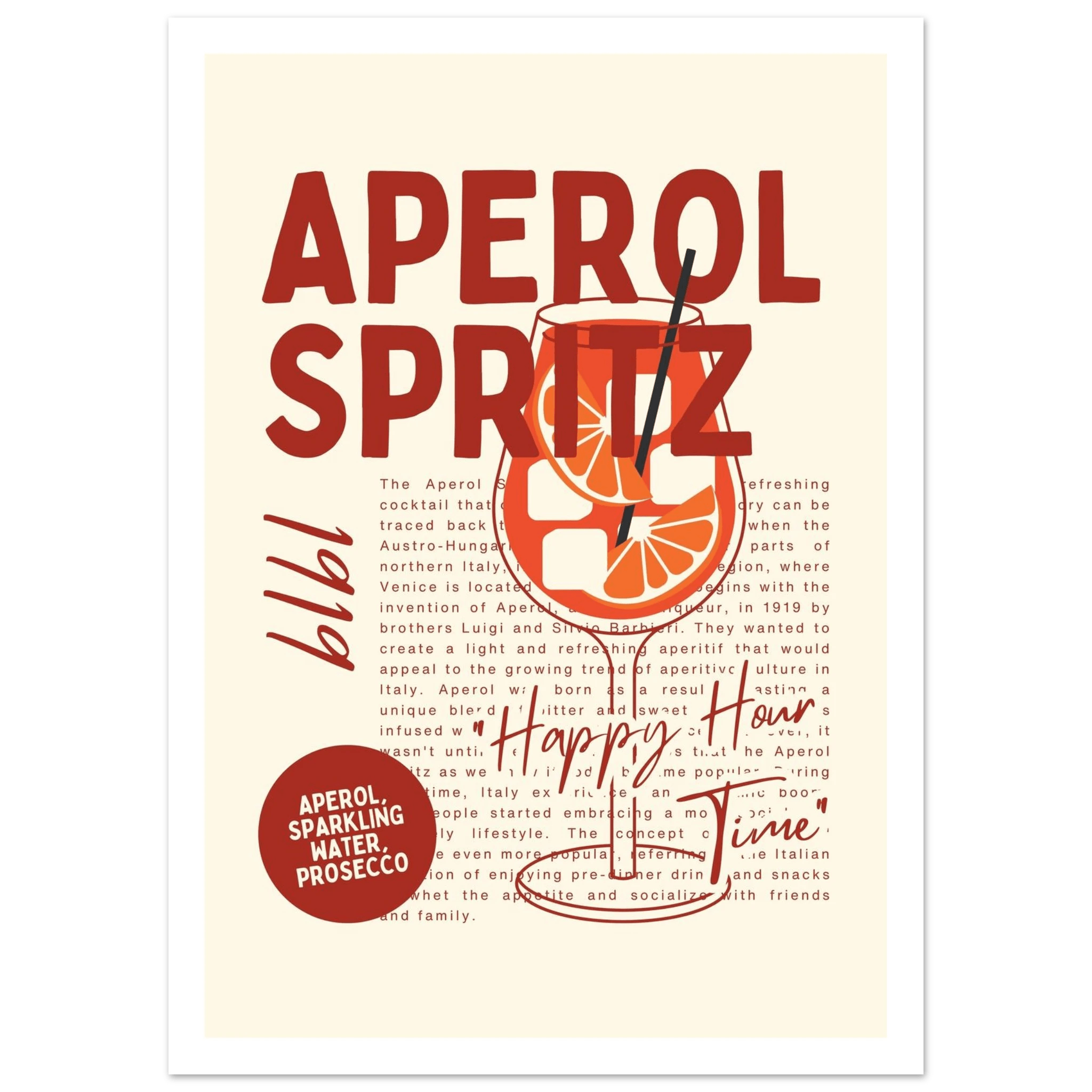 Aperol Spritz 1919 - Poster - Arthena
