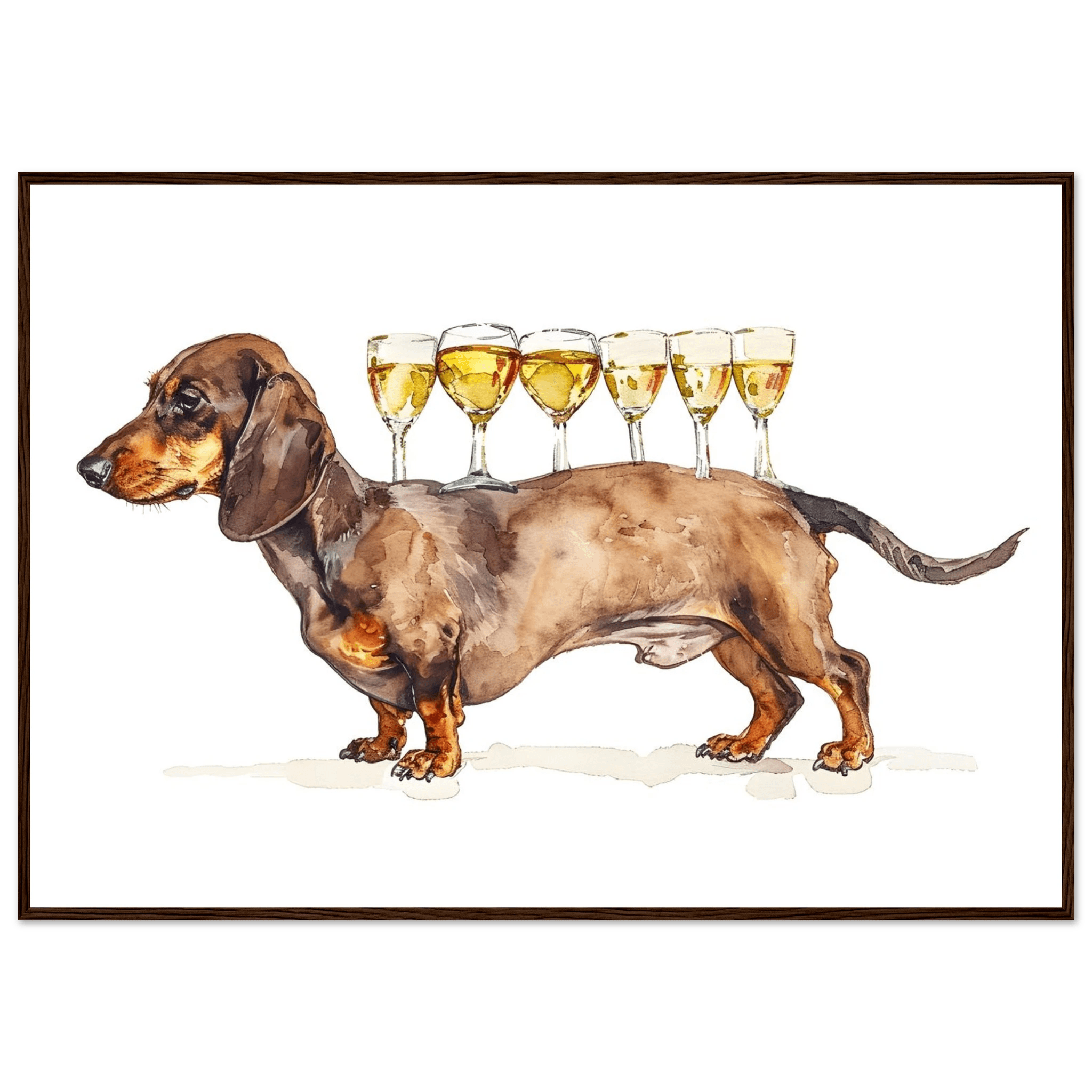 Wiener Dog Butler - Poster - Arthena