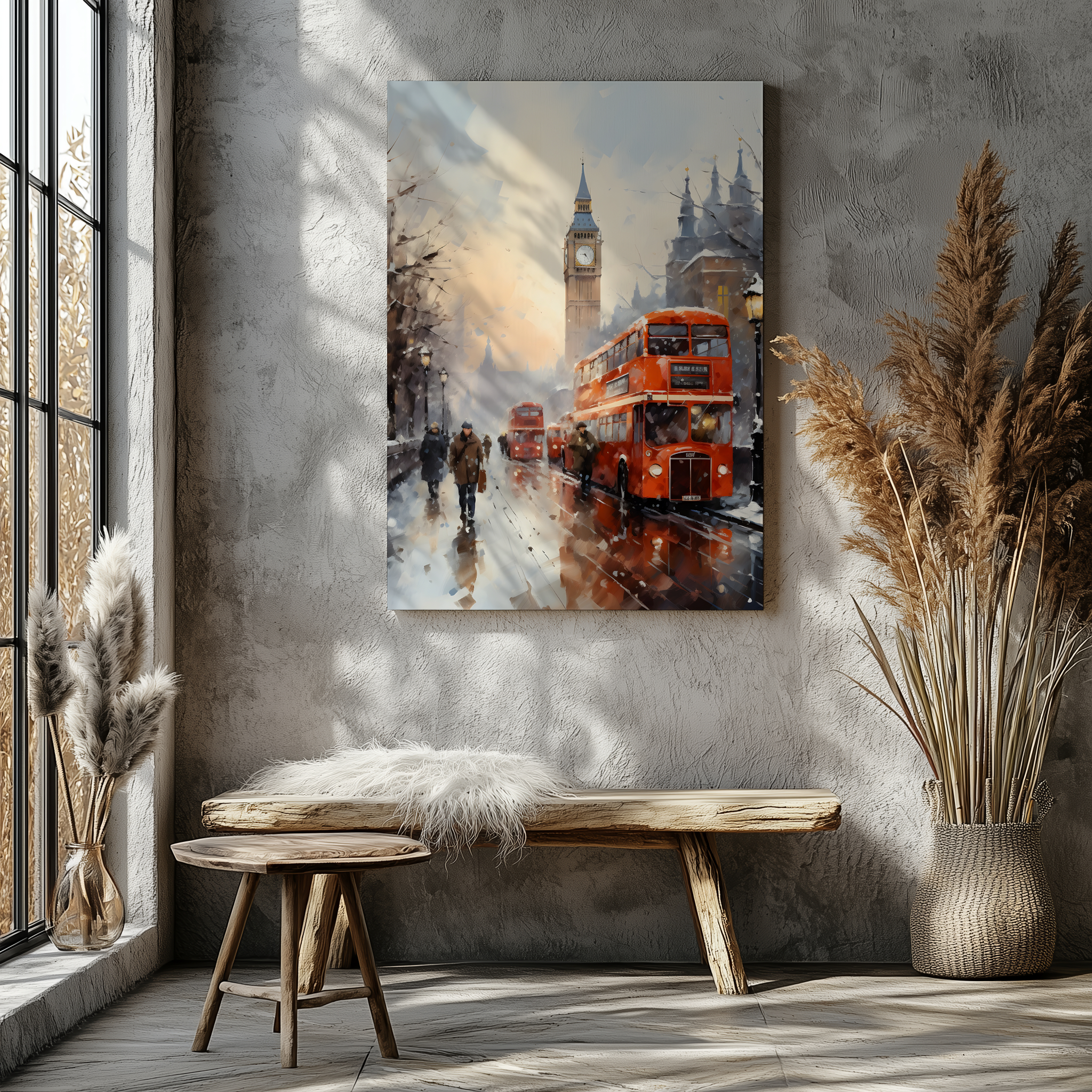 Vinterdag i London – Canvas