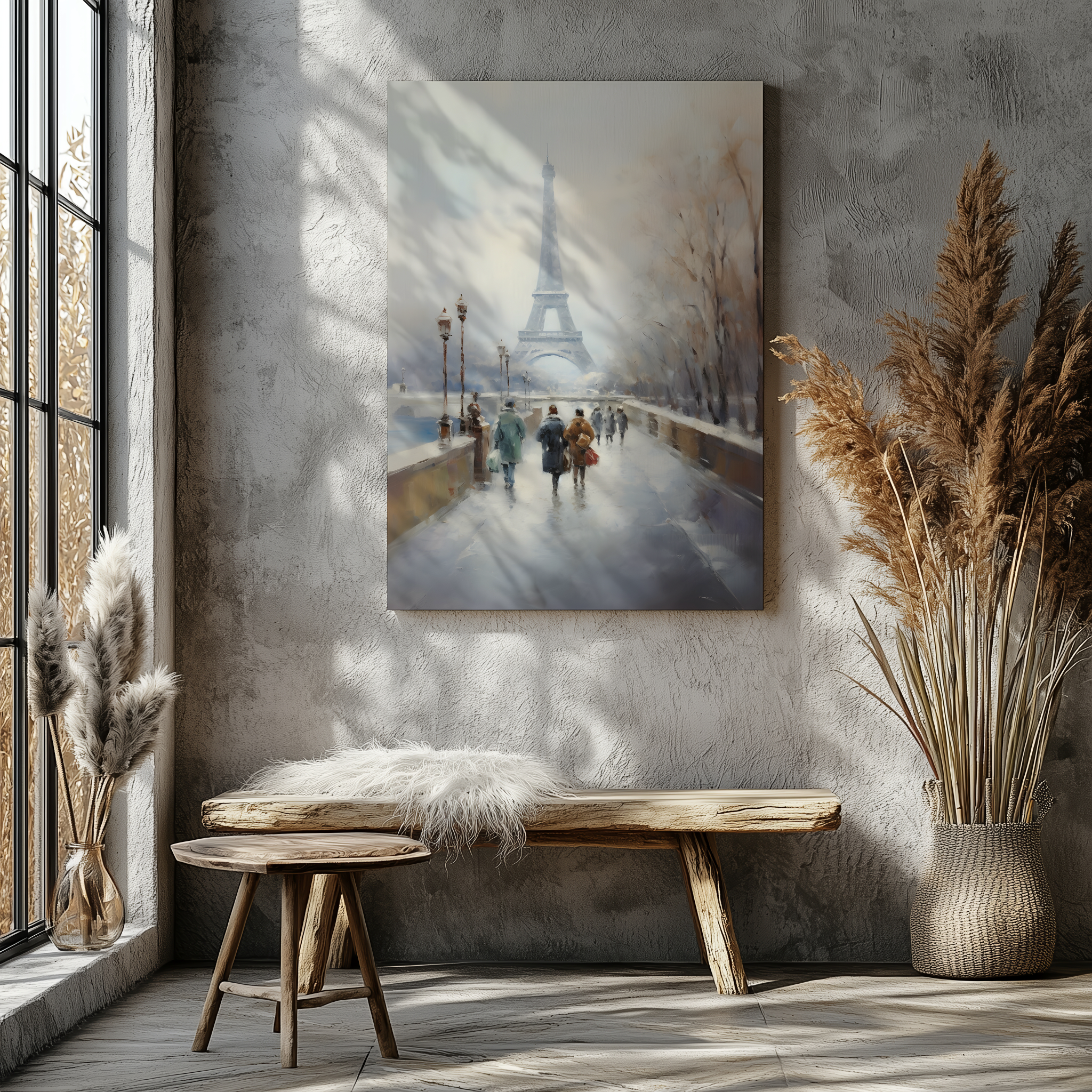 Vinterdag i Paris – Canvas