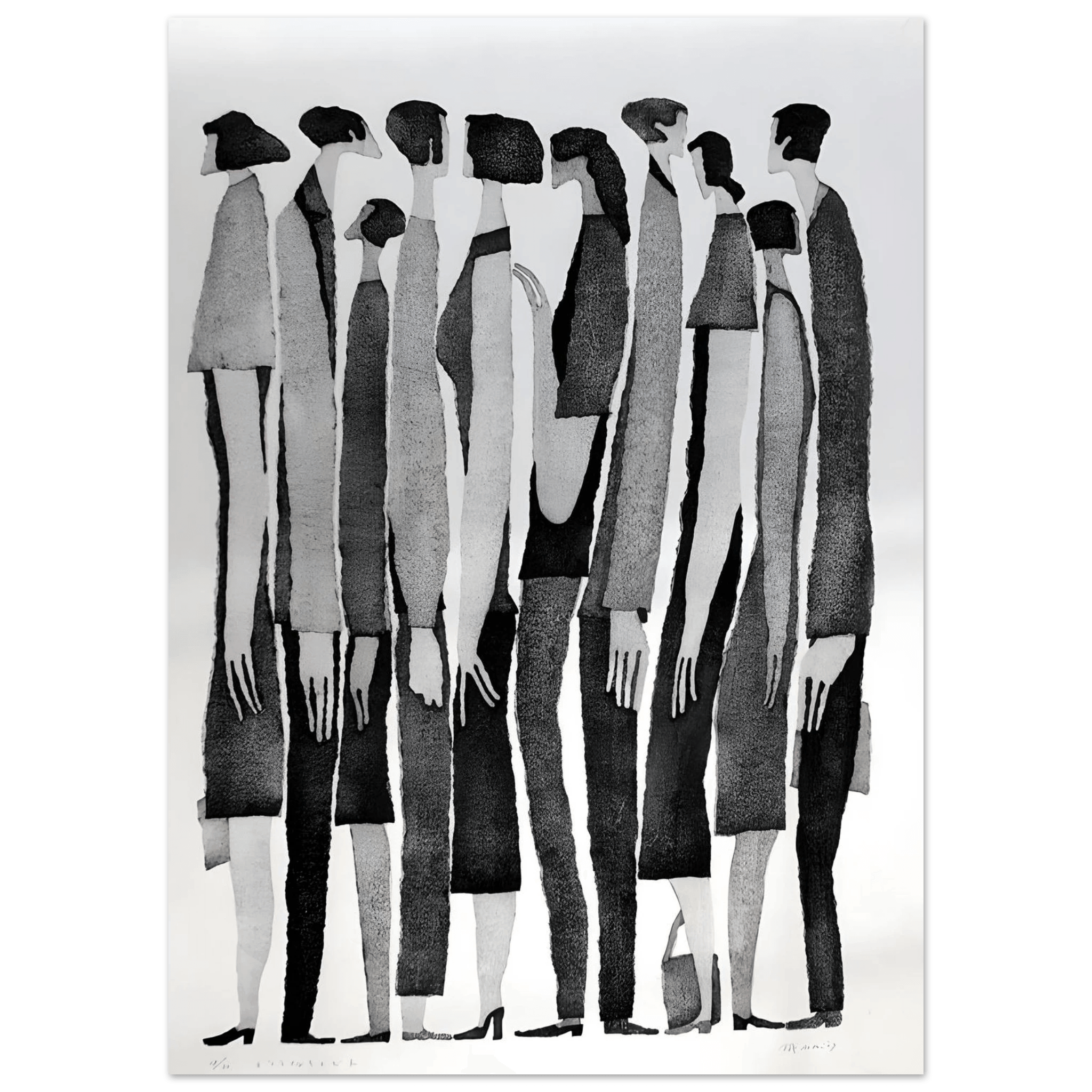 Silent Crowd - Poster - Arthena