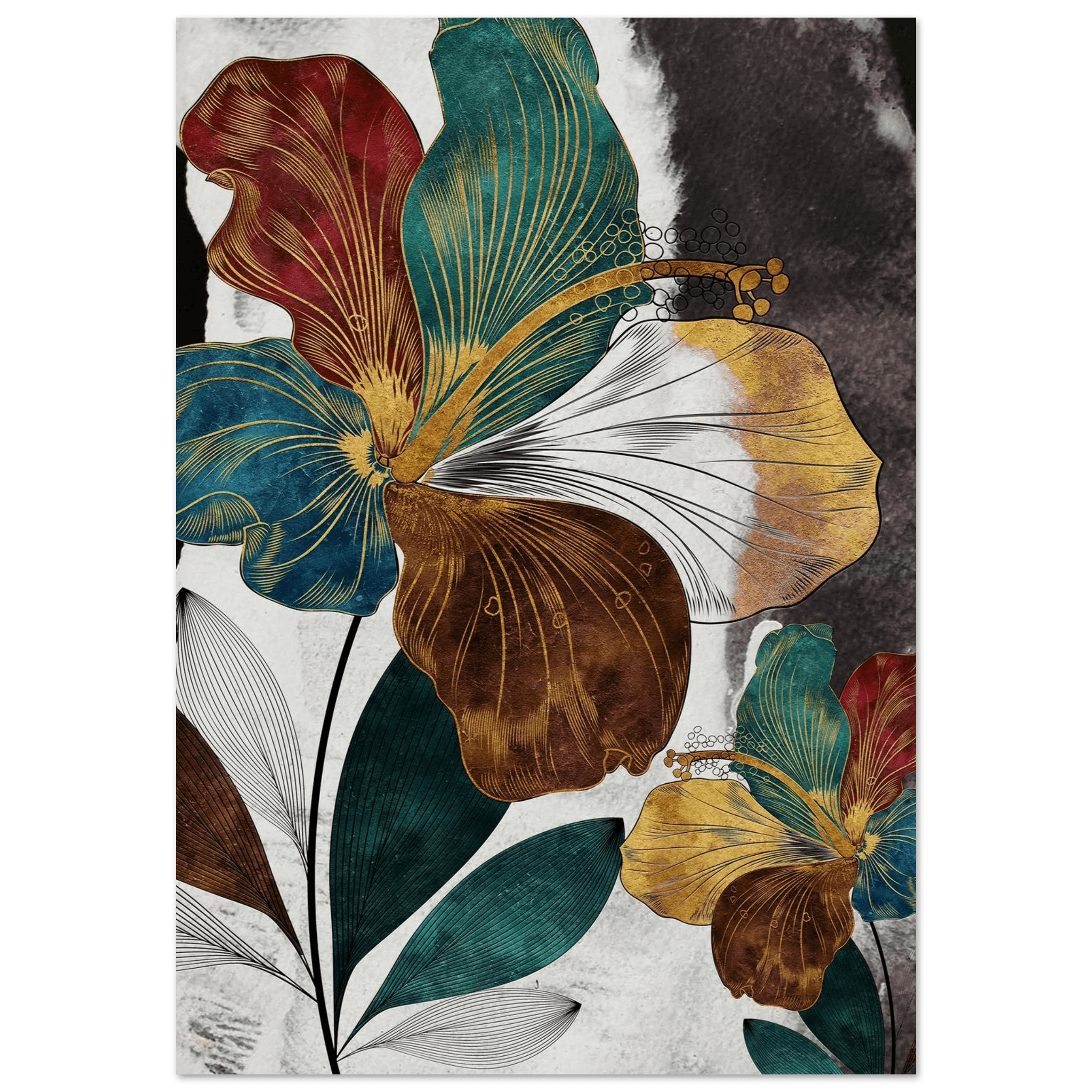 Golden Bloom Symphony - Poster - Arthena