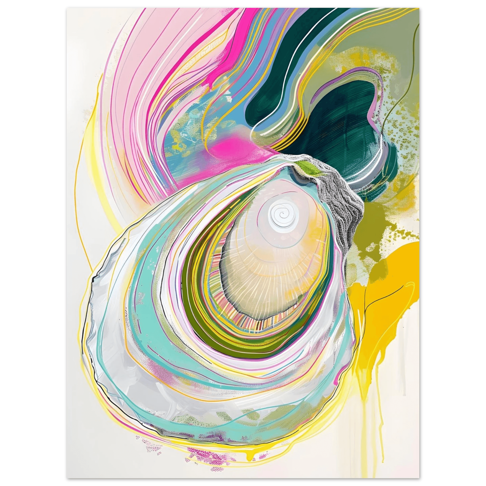Colorful Oyster - Poster - Arthena
