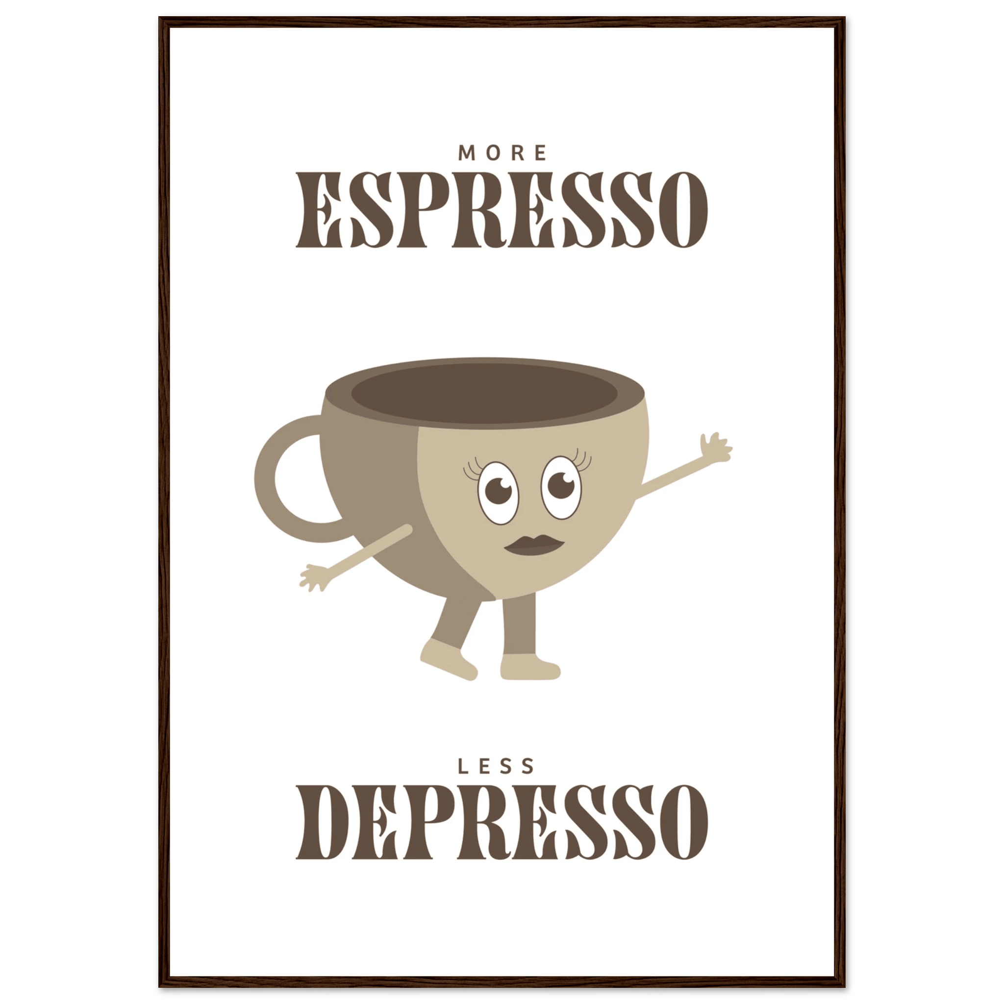 More Espresso Less Depresso - Poster - Arthena