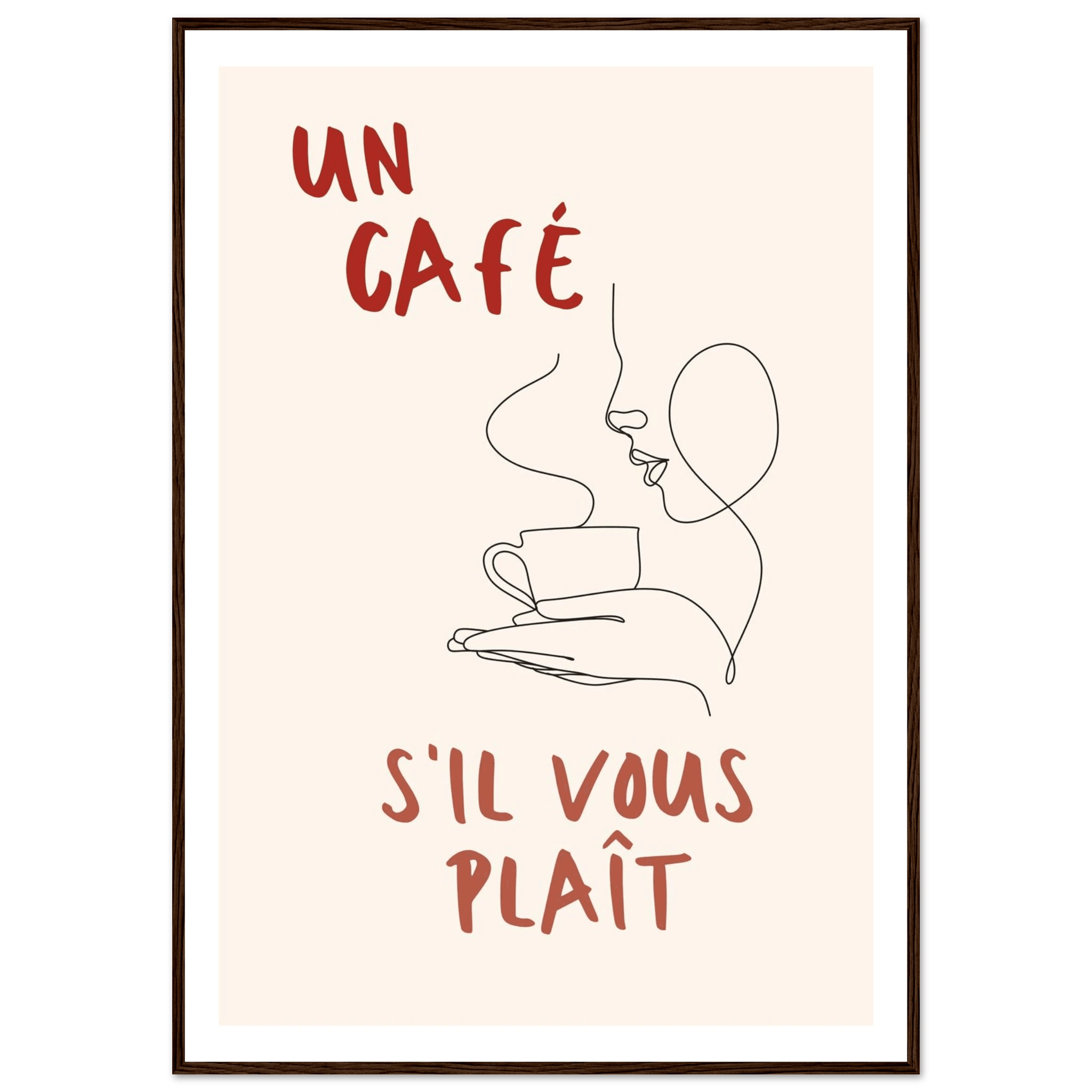 Un Café S'il Vous Plait - Poster - Arthena