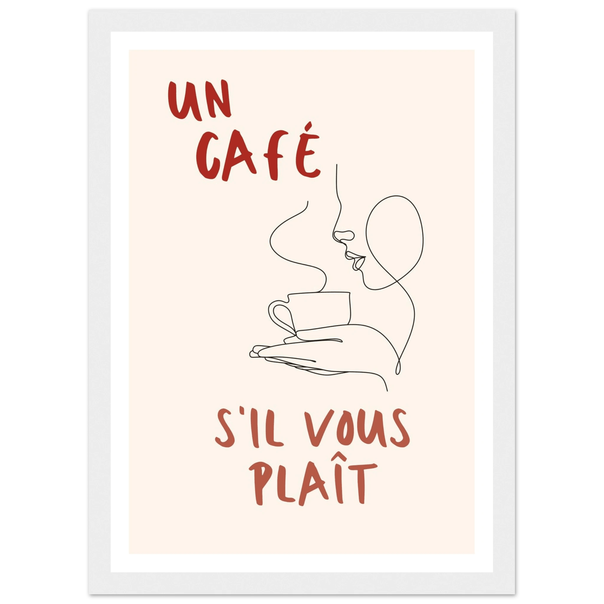 Un Café S'il Vous Plait - Poster - Arthena