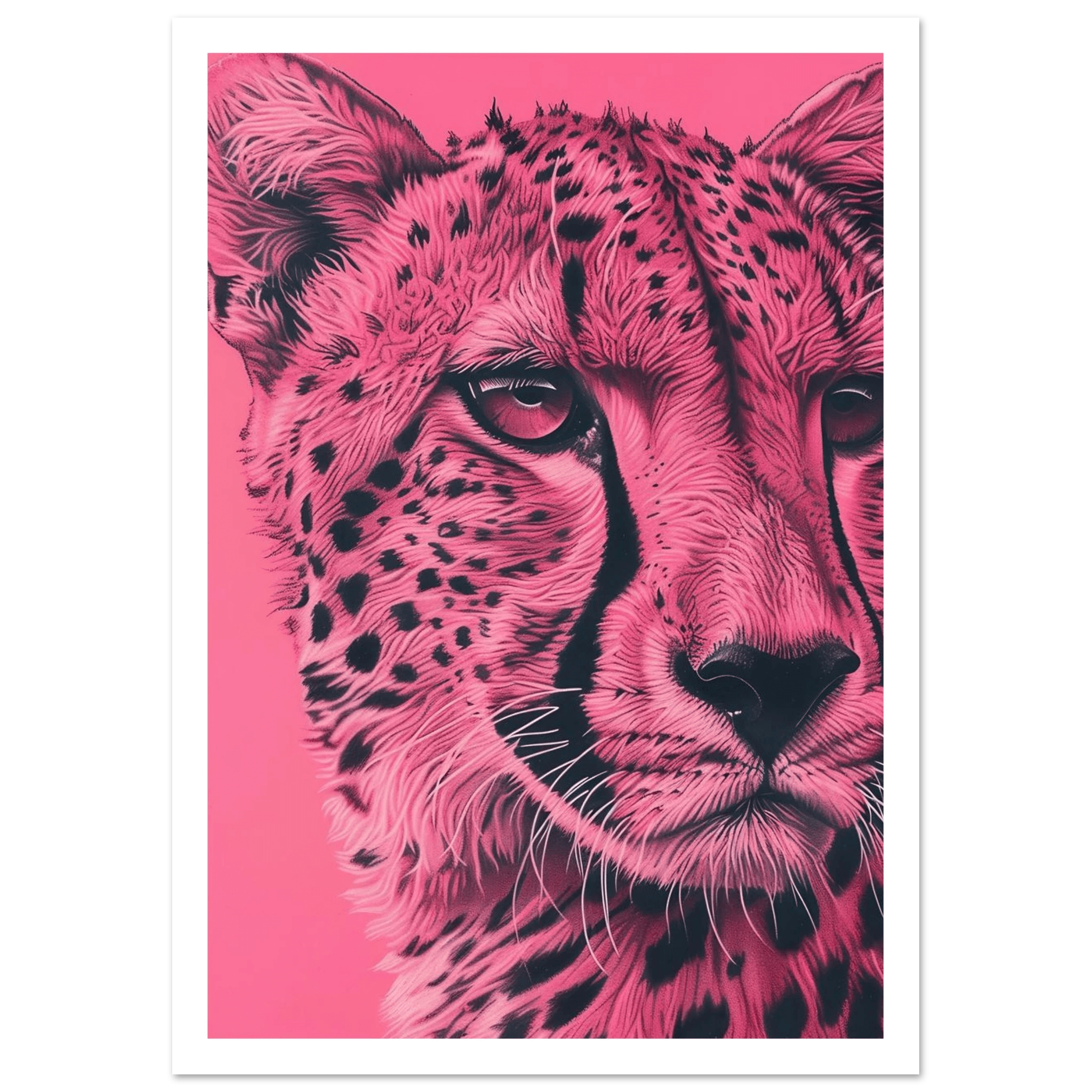 A Pink Cheetah - Poster - Arthena