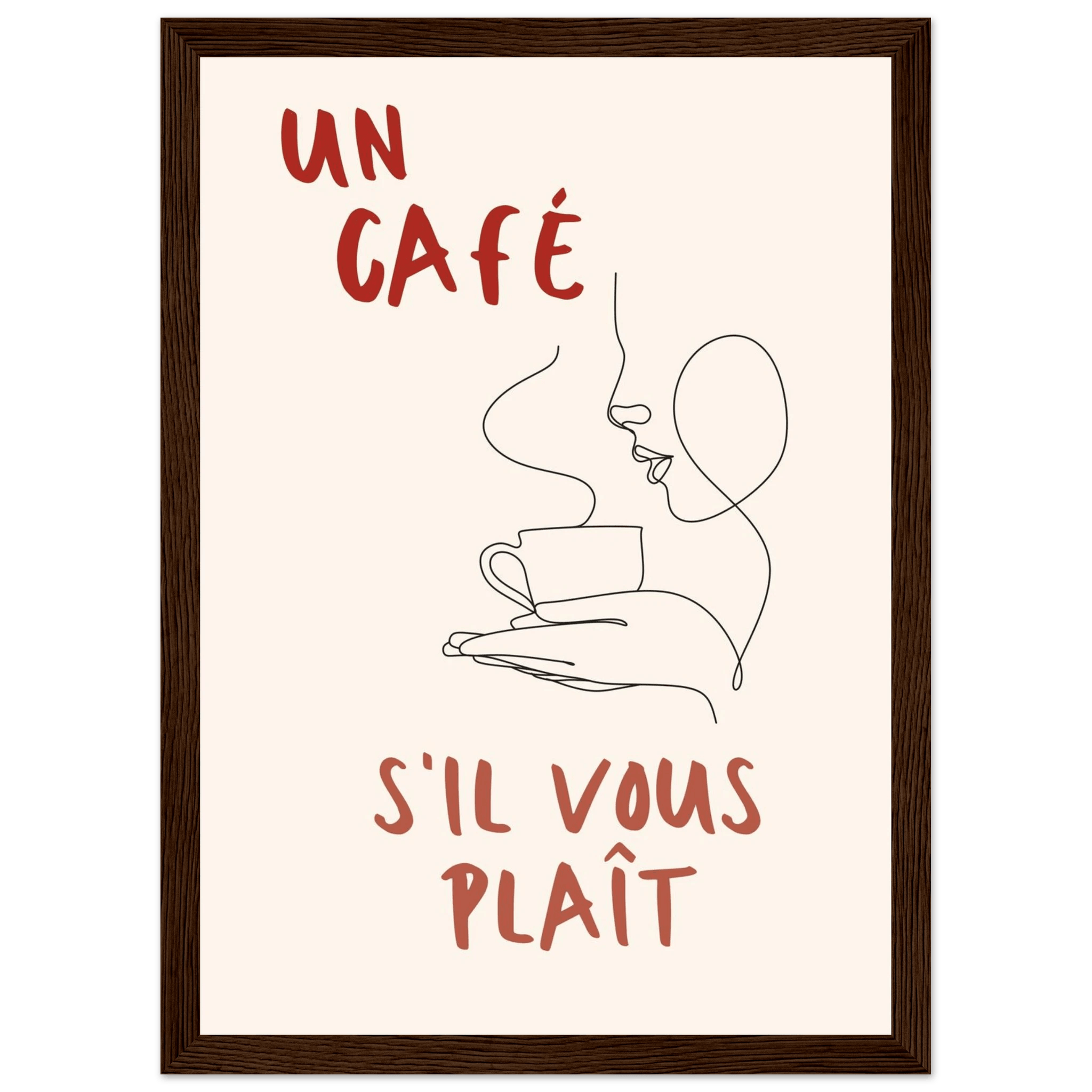 Un Café S'il Vous Plait - Poster - Arthena