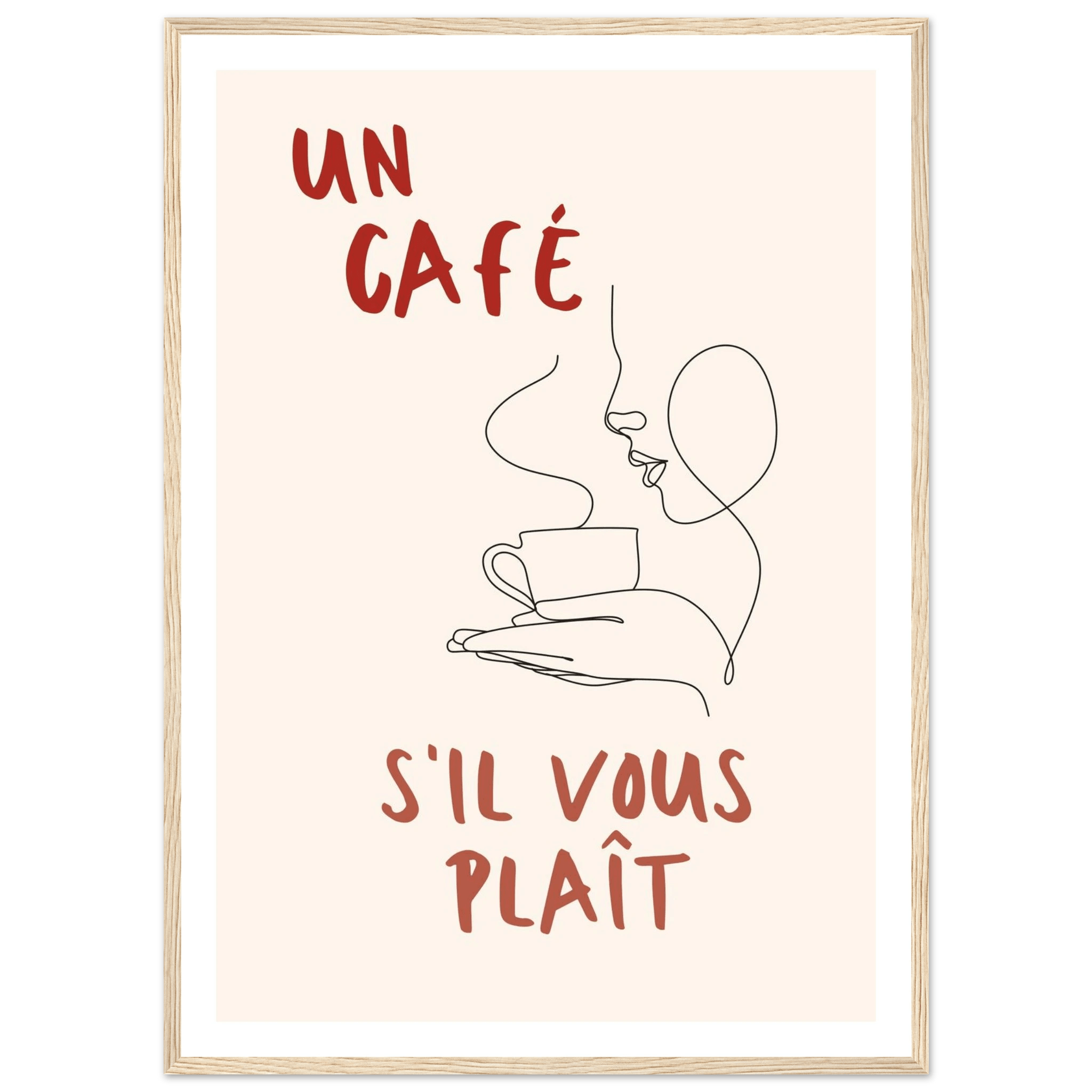 Un Café S'il Vous Plait - Poster - Arthena