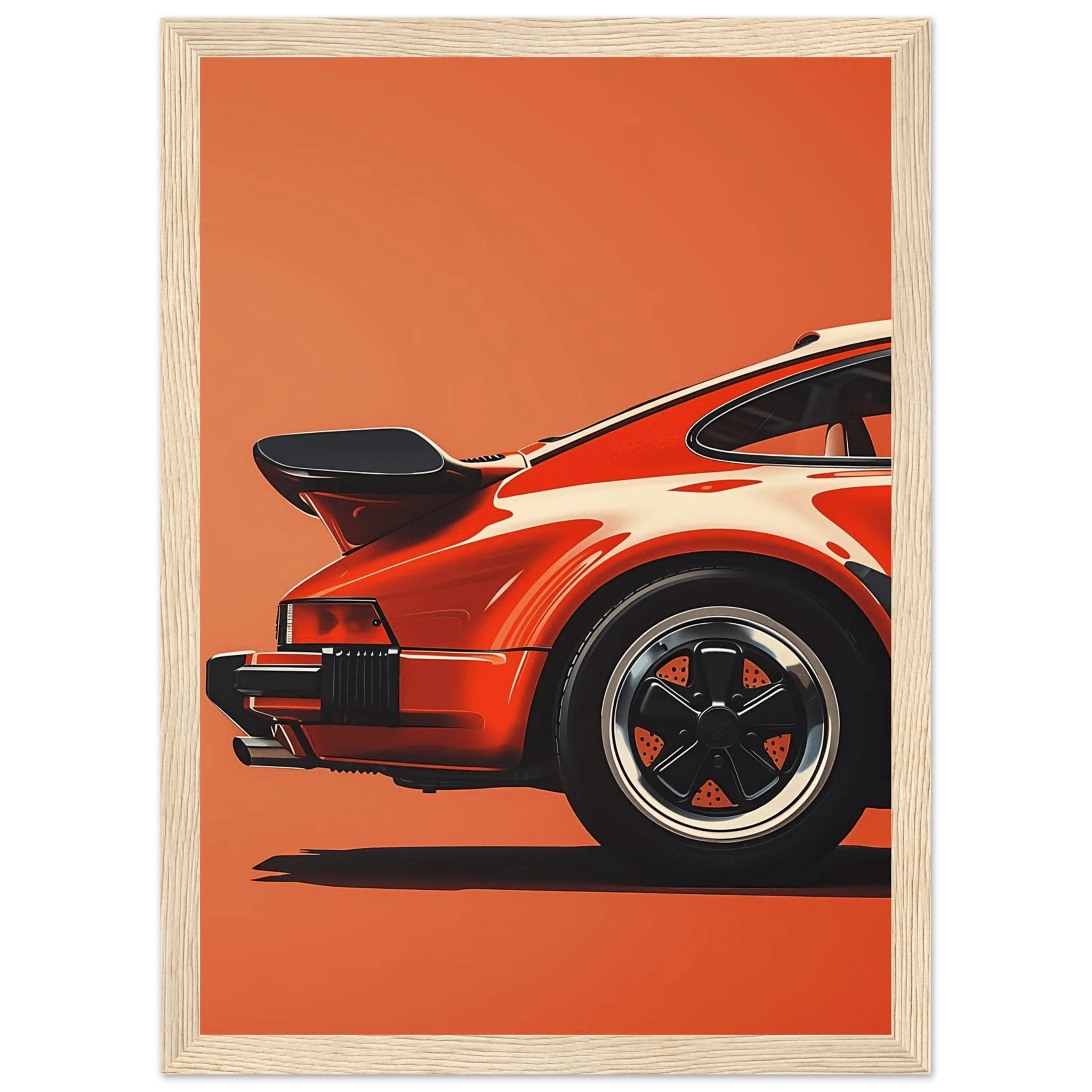 Retro Car - Poster - Arthena