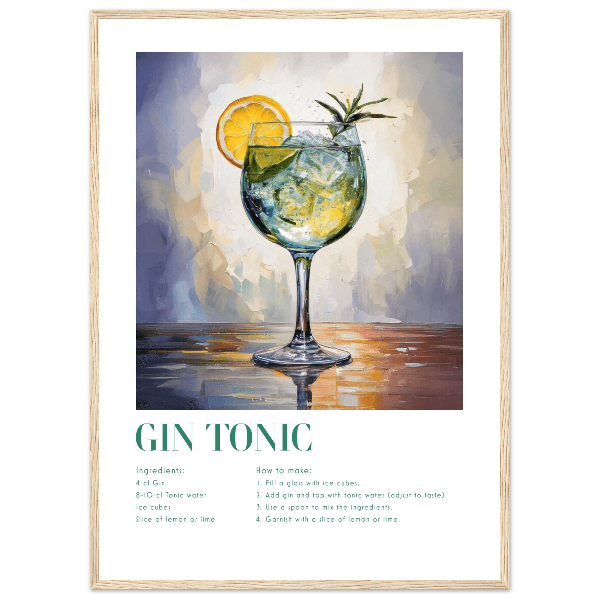 Gin Tonic - Poster - Arthena