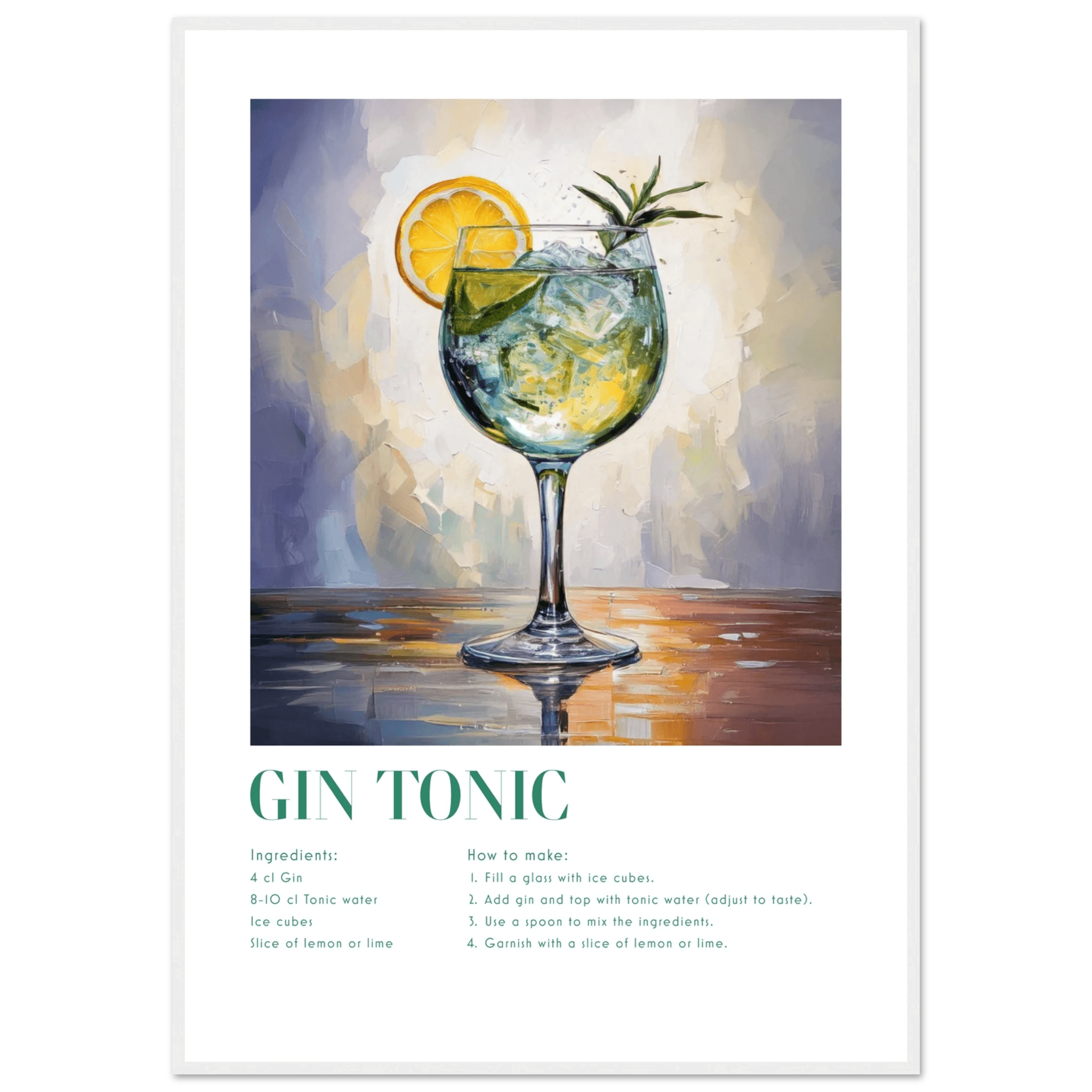 Gin Tonic - Poster - Arthena