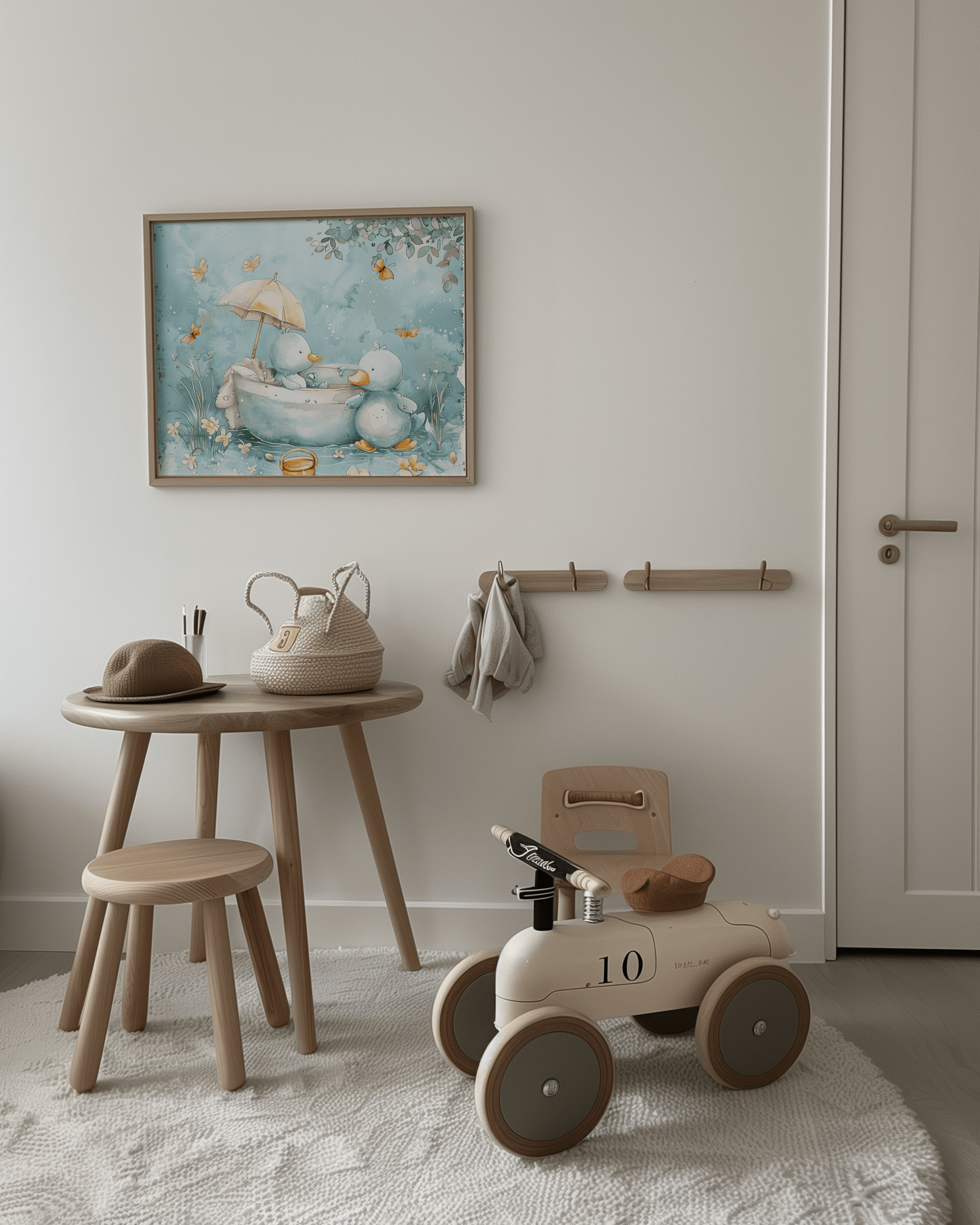 Bathing ducks - Canvas - Arthena