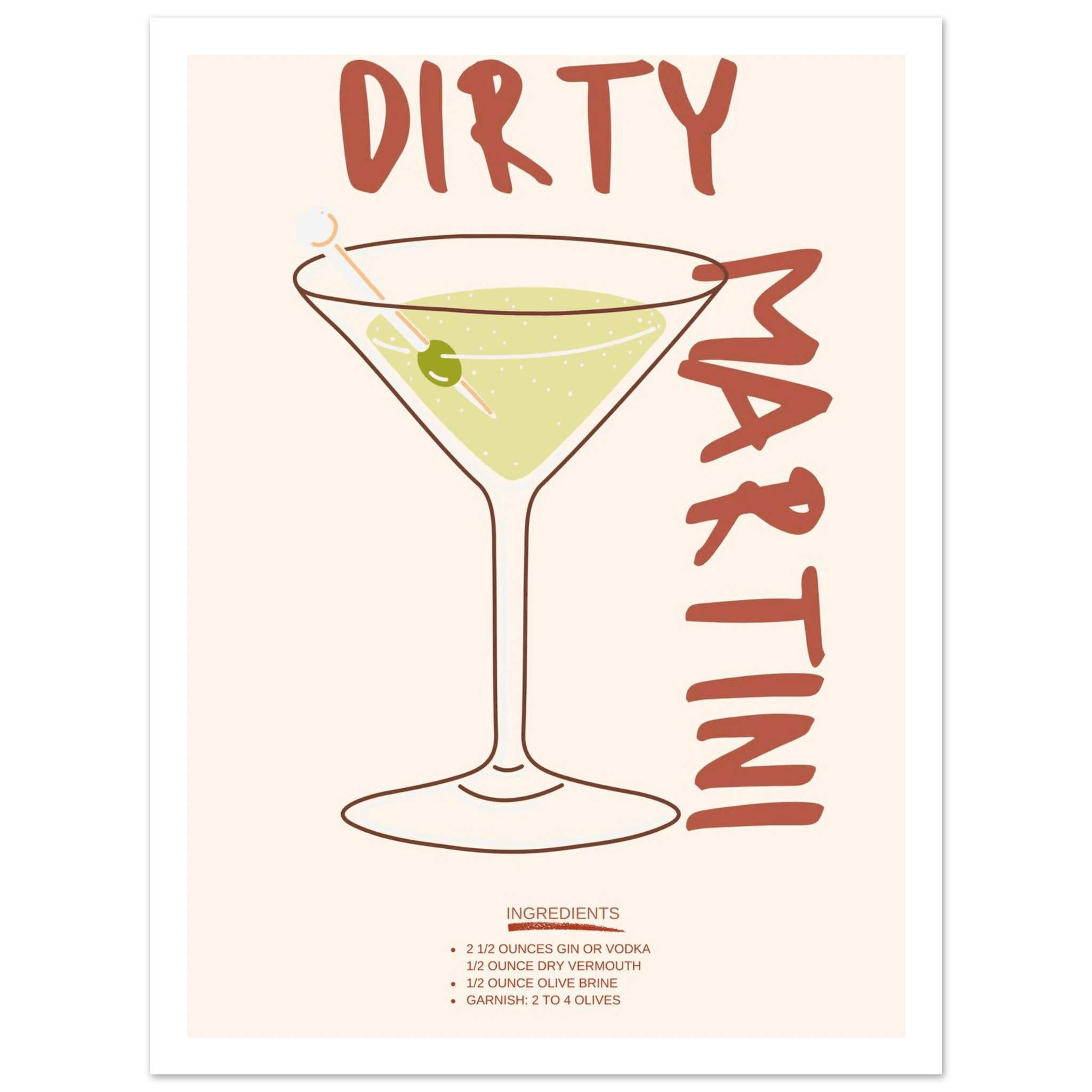 Dirty Martini - Poster - Arthena