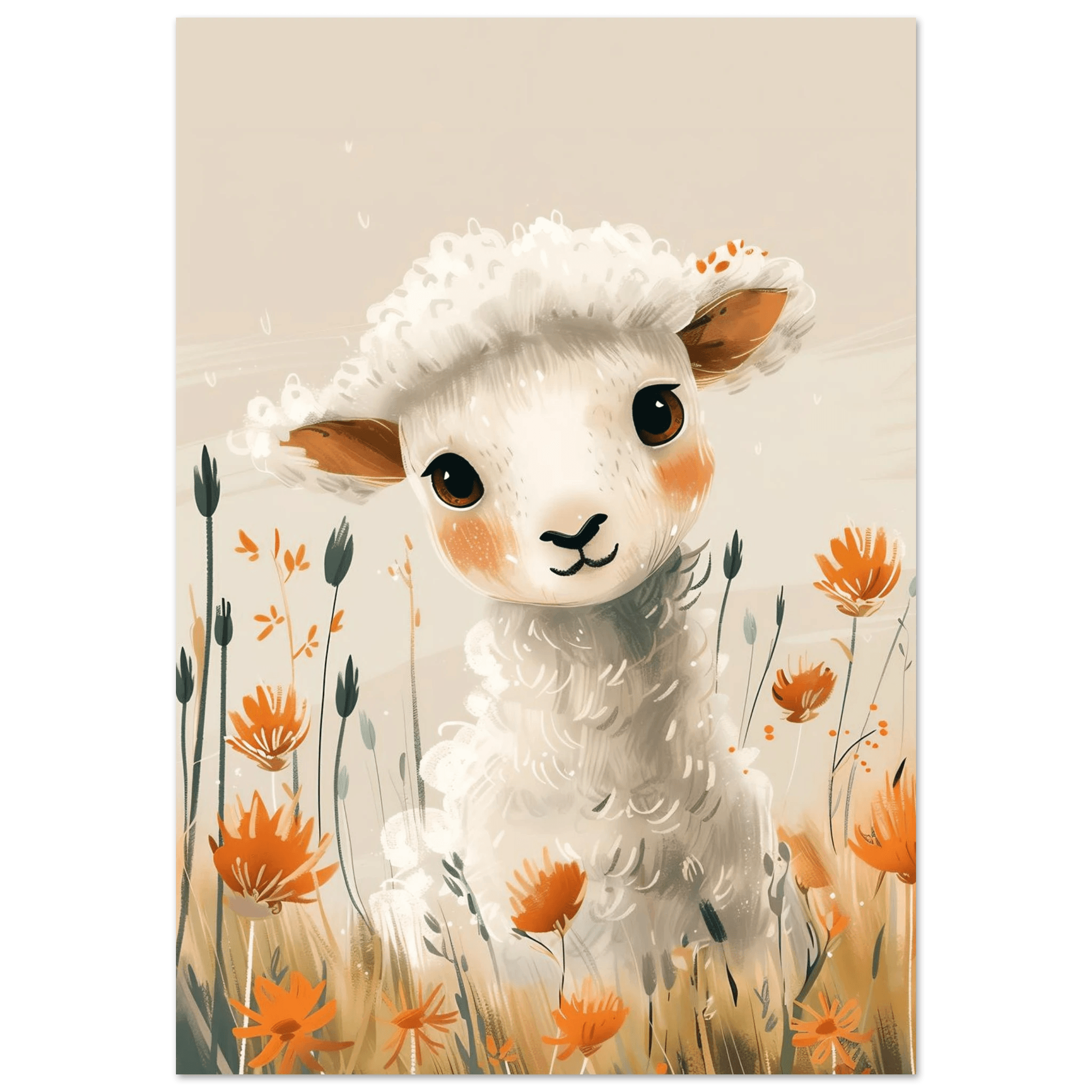 Baby Lamb - Poster - Arthena