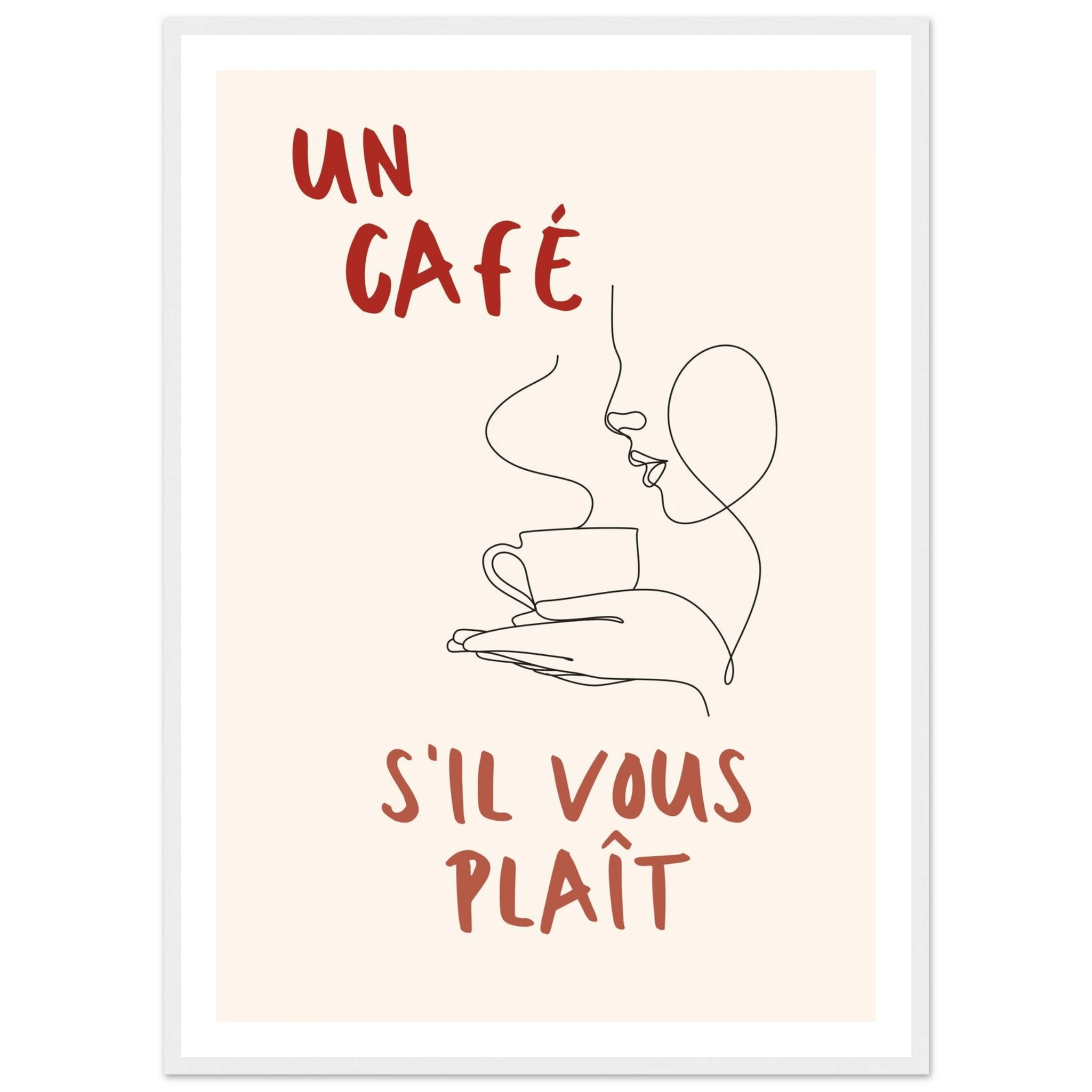 Un Café S'il Vous Plait - Poster - Arthena