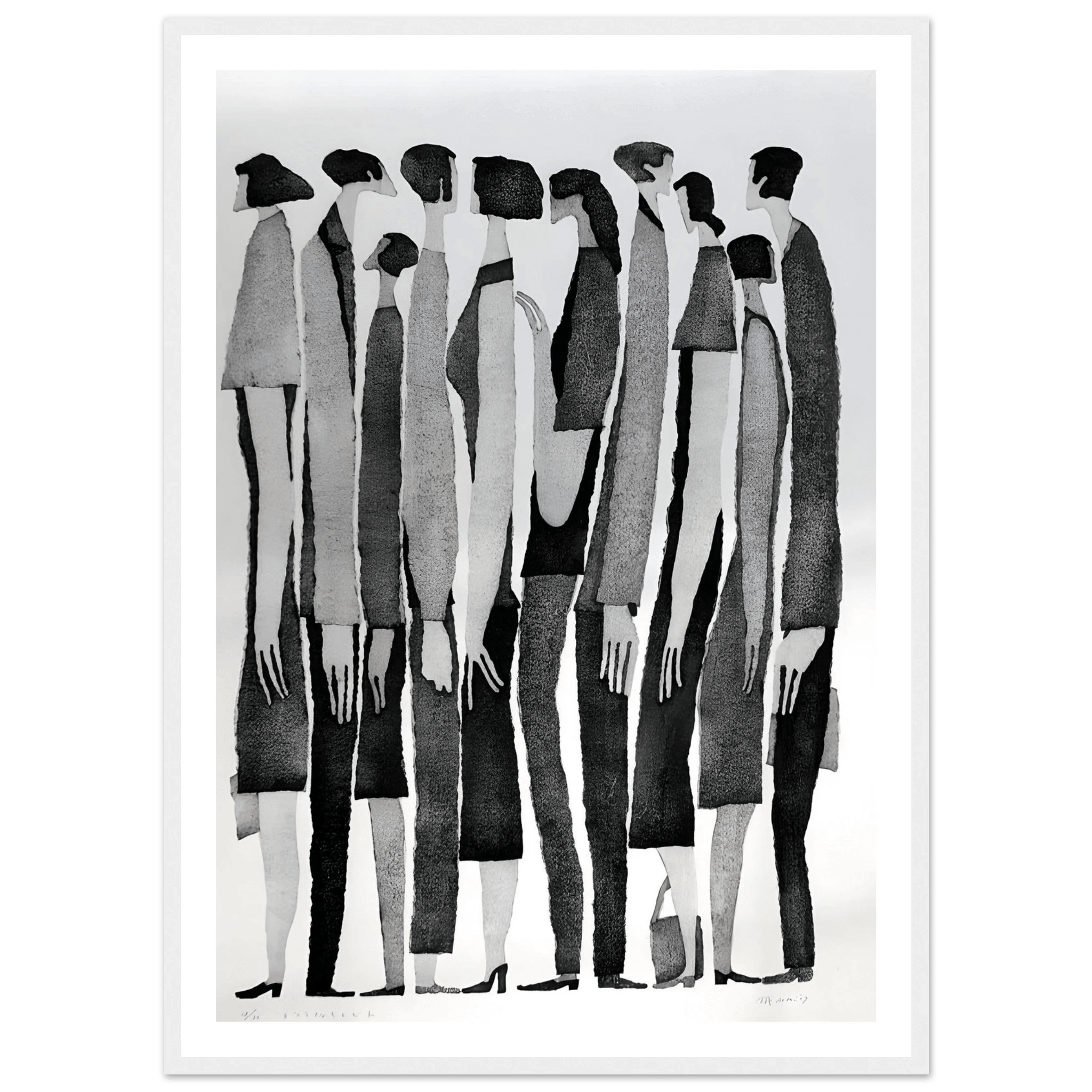 Silent Crowd - Poster - Arthena