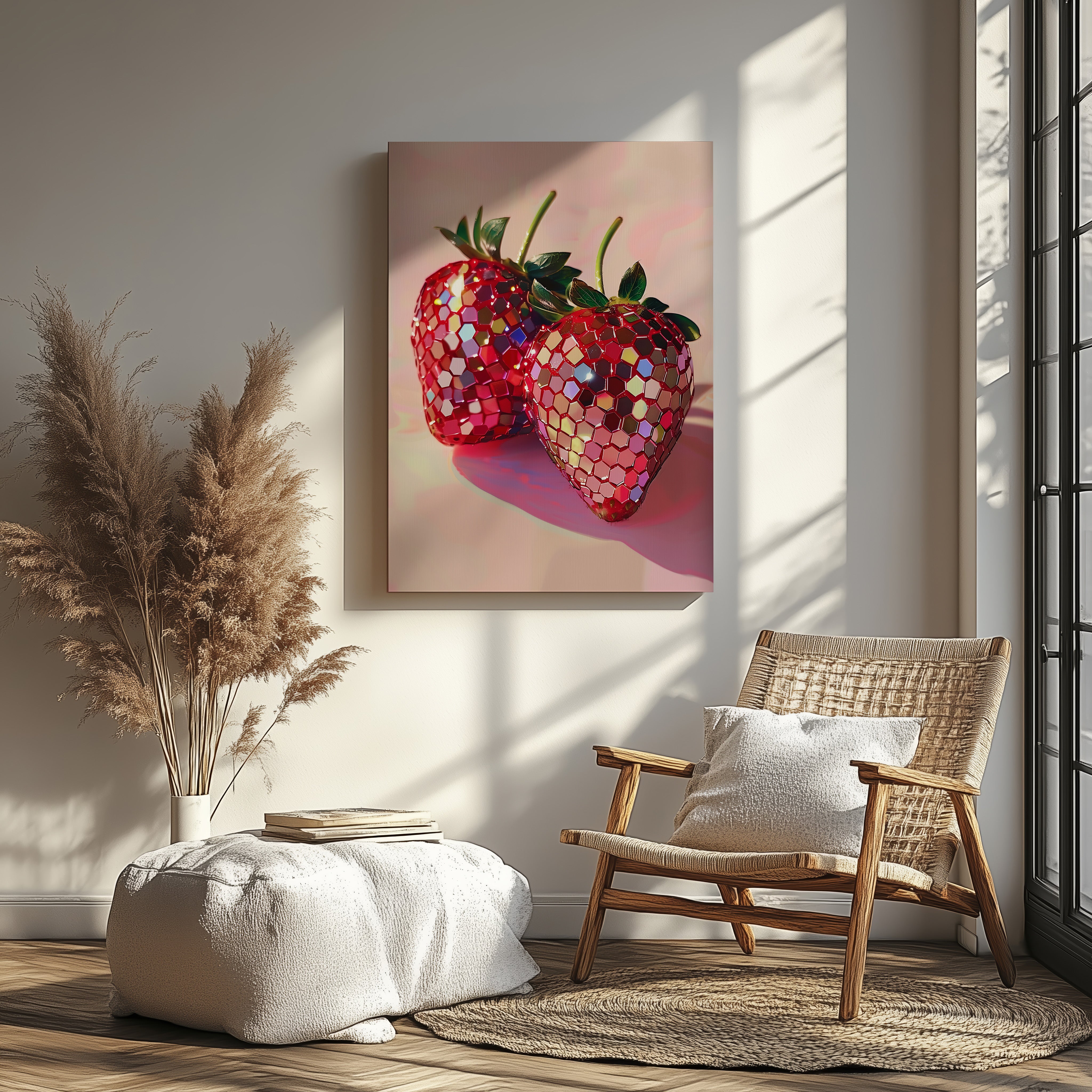 Sparkle Strawberries - Canvas