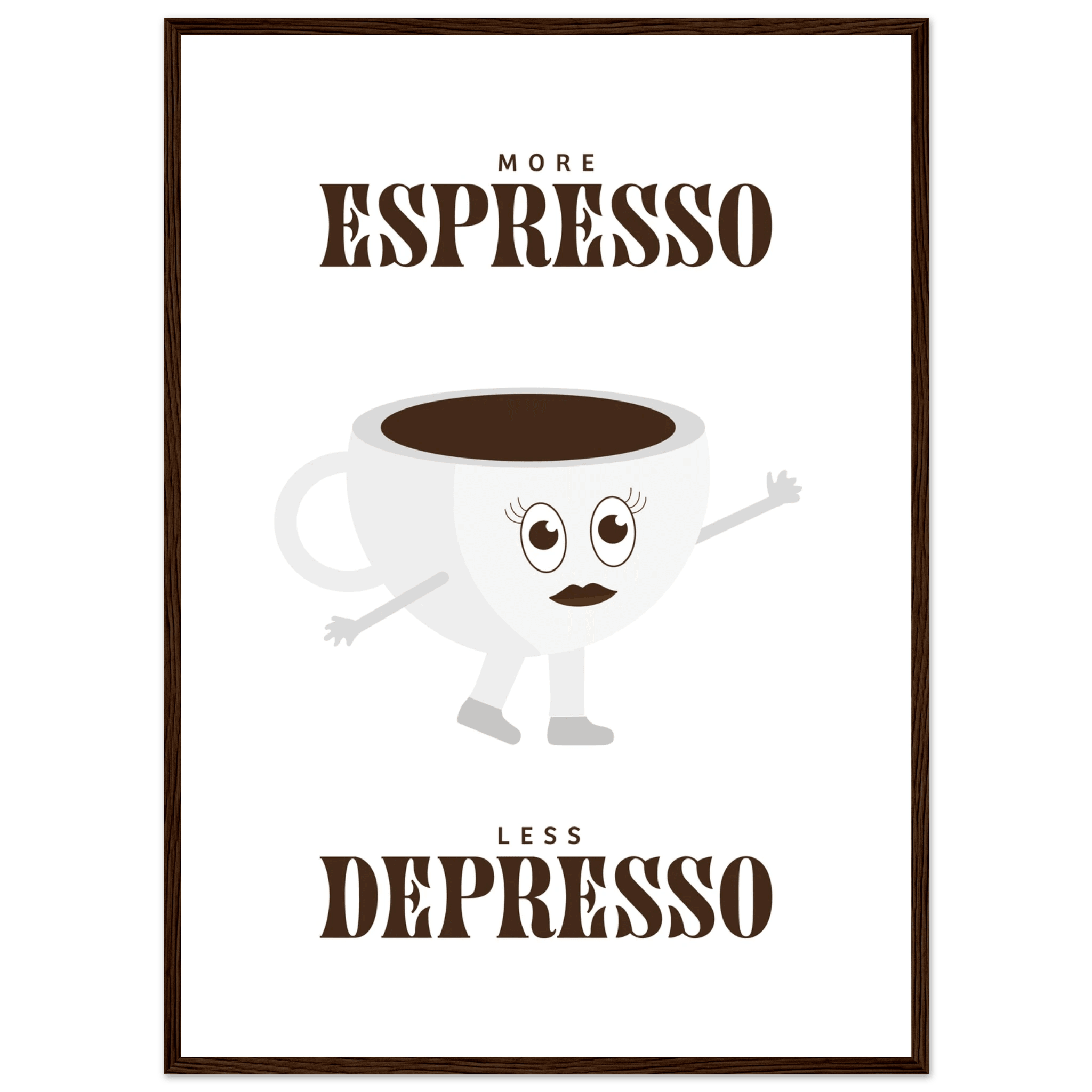 More Espresso Less Depresso - Poster - Arthena