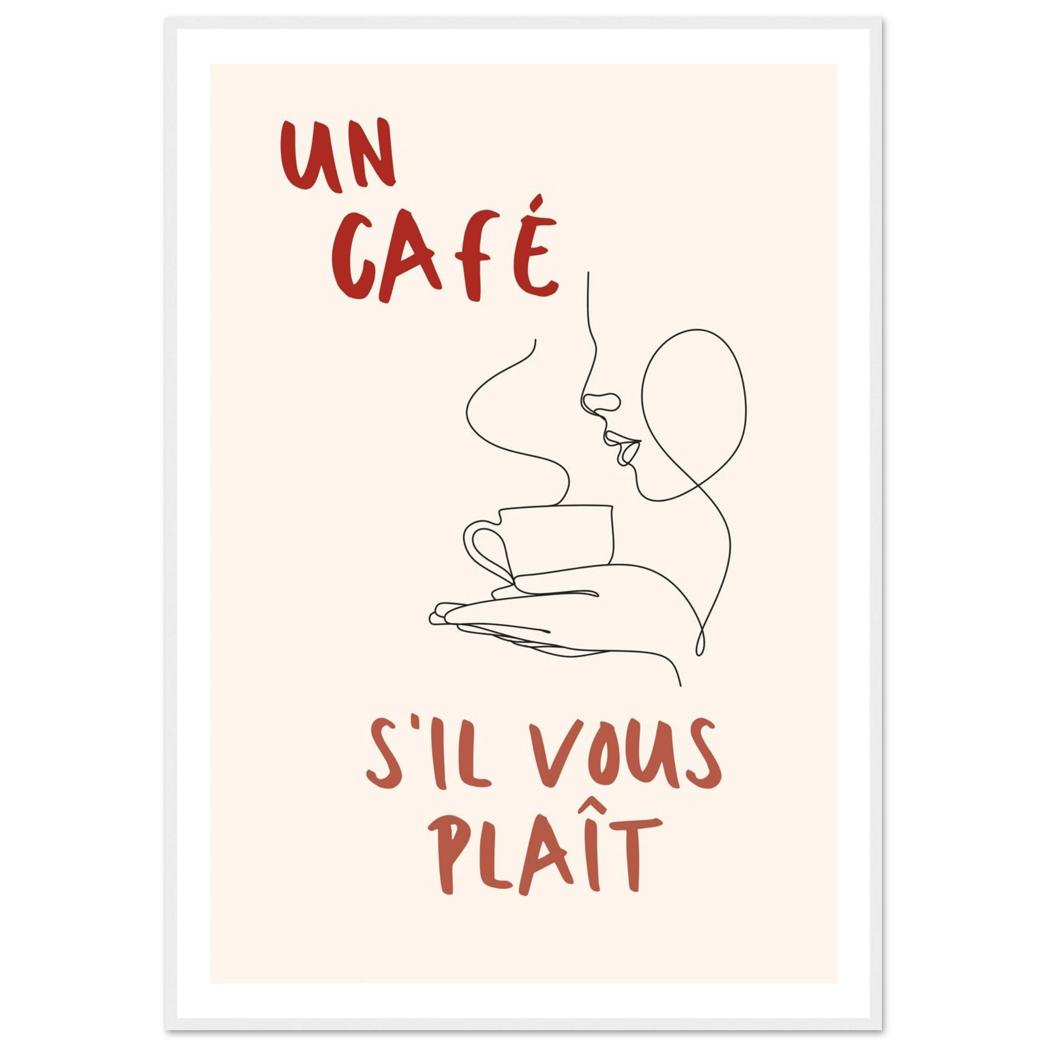 Un Café S'il Vous Plait - Poster - Arthena