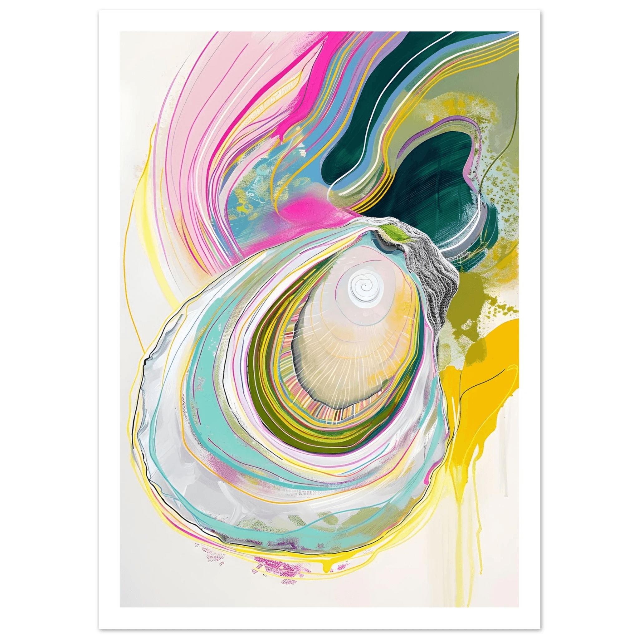 Colorful Oyster - Poster - Arthena