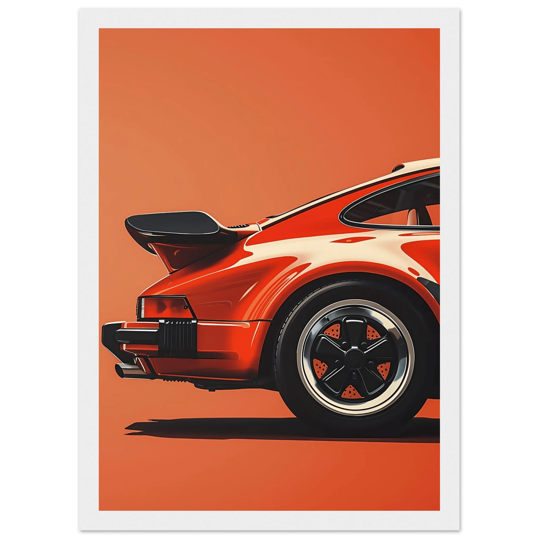Retro Car - Poster - Arthena