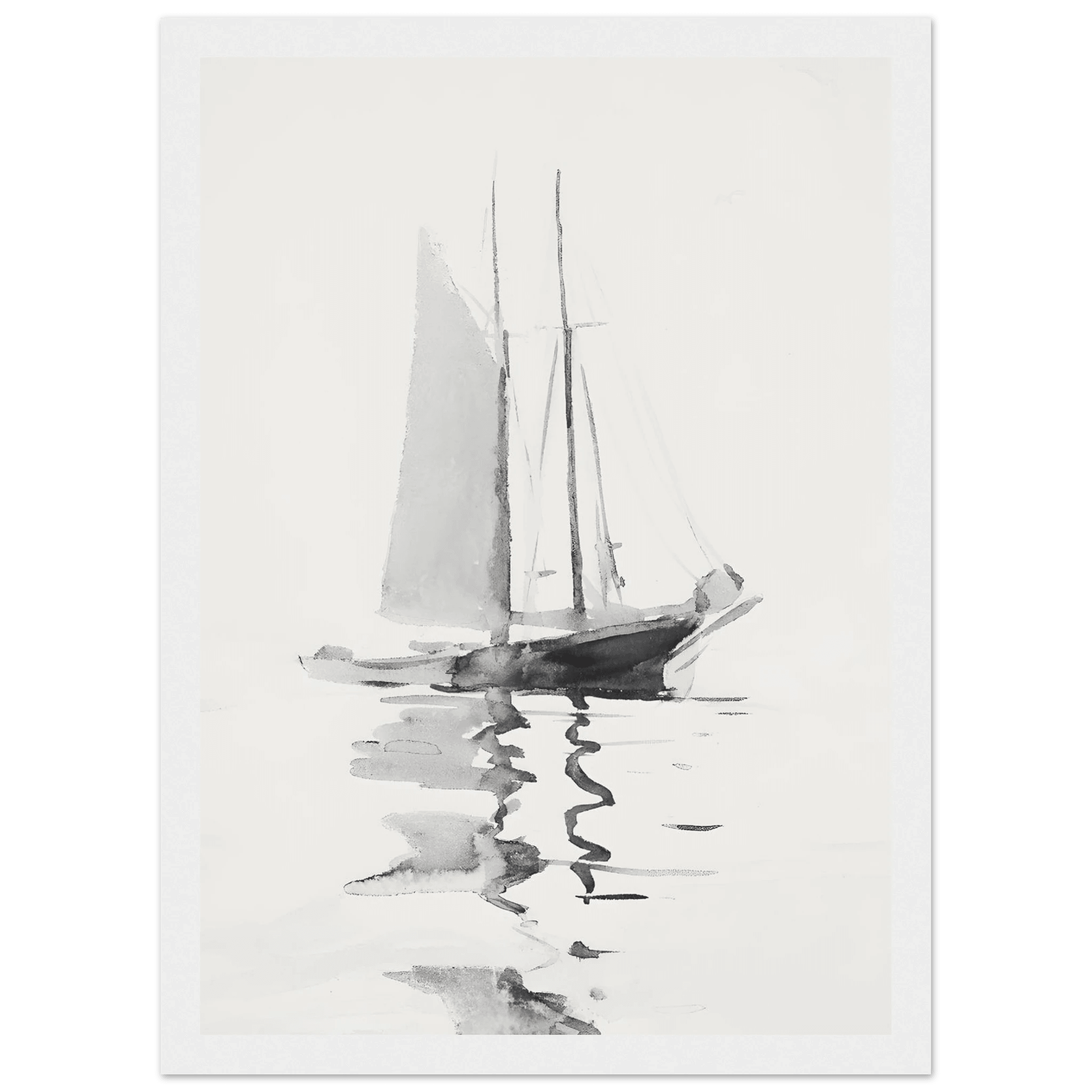 Abstract boat - Poster - Arthena