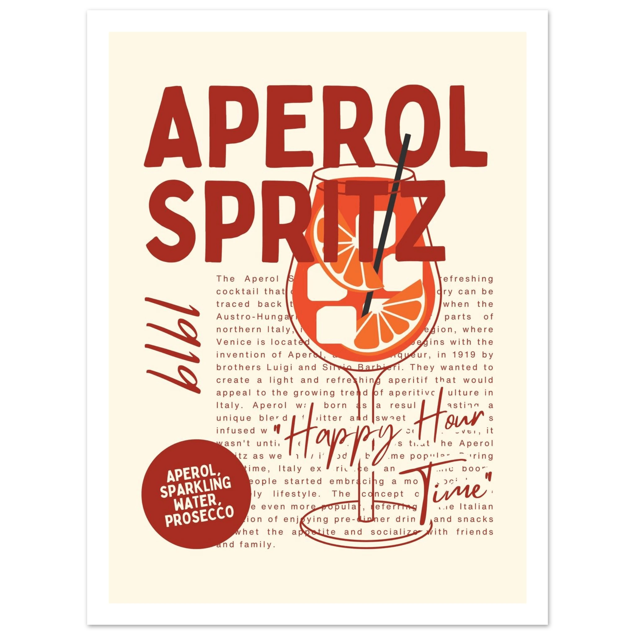 Aperol Spritz 1919 - Poster - Arthena