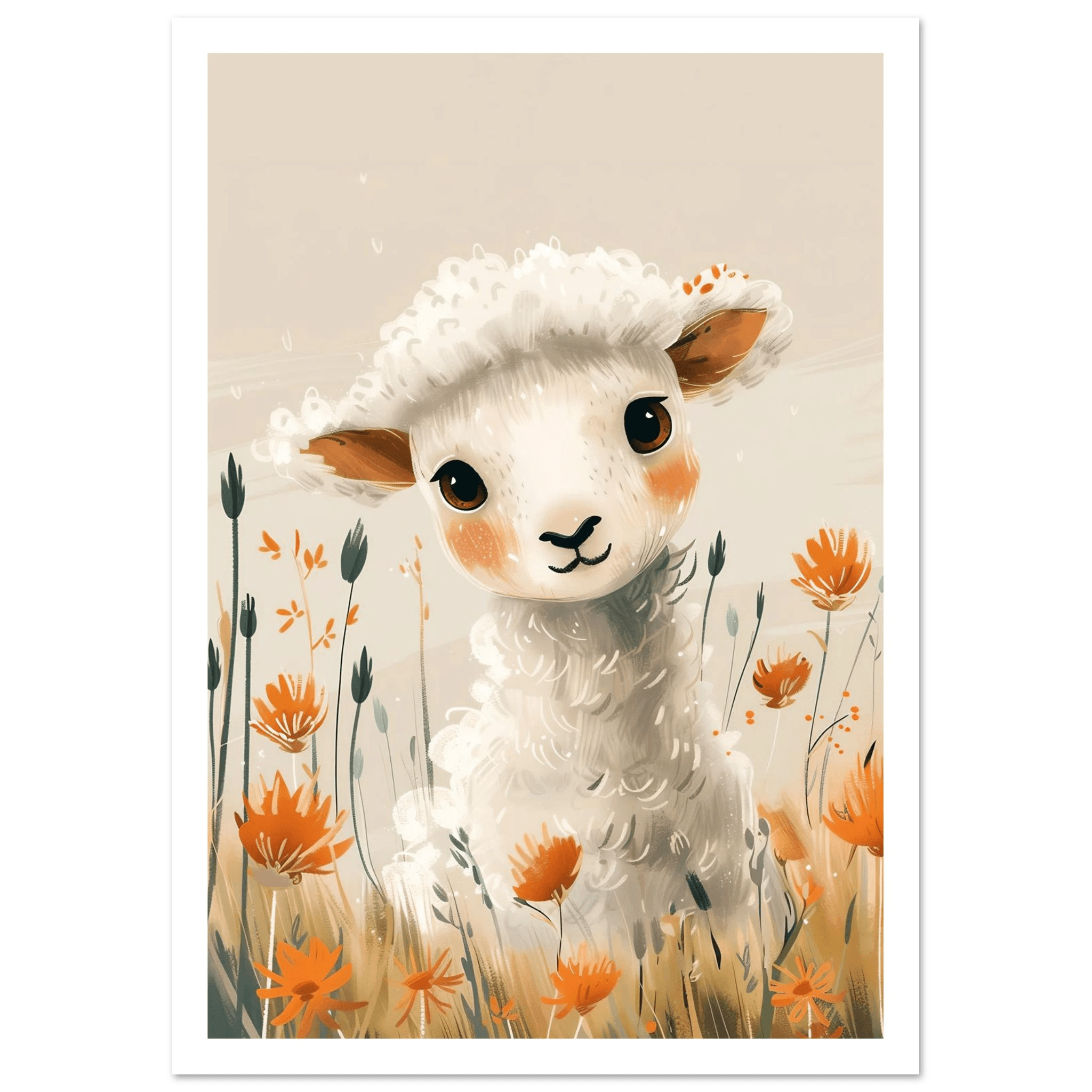 Baby Lamb - Poster - Arthena