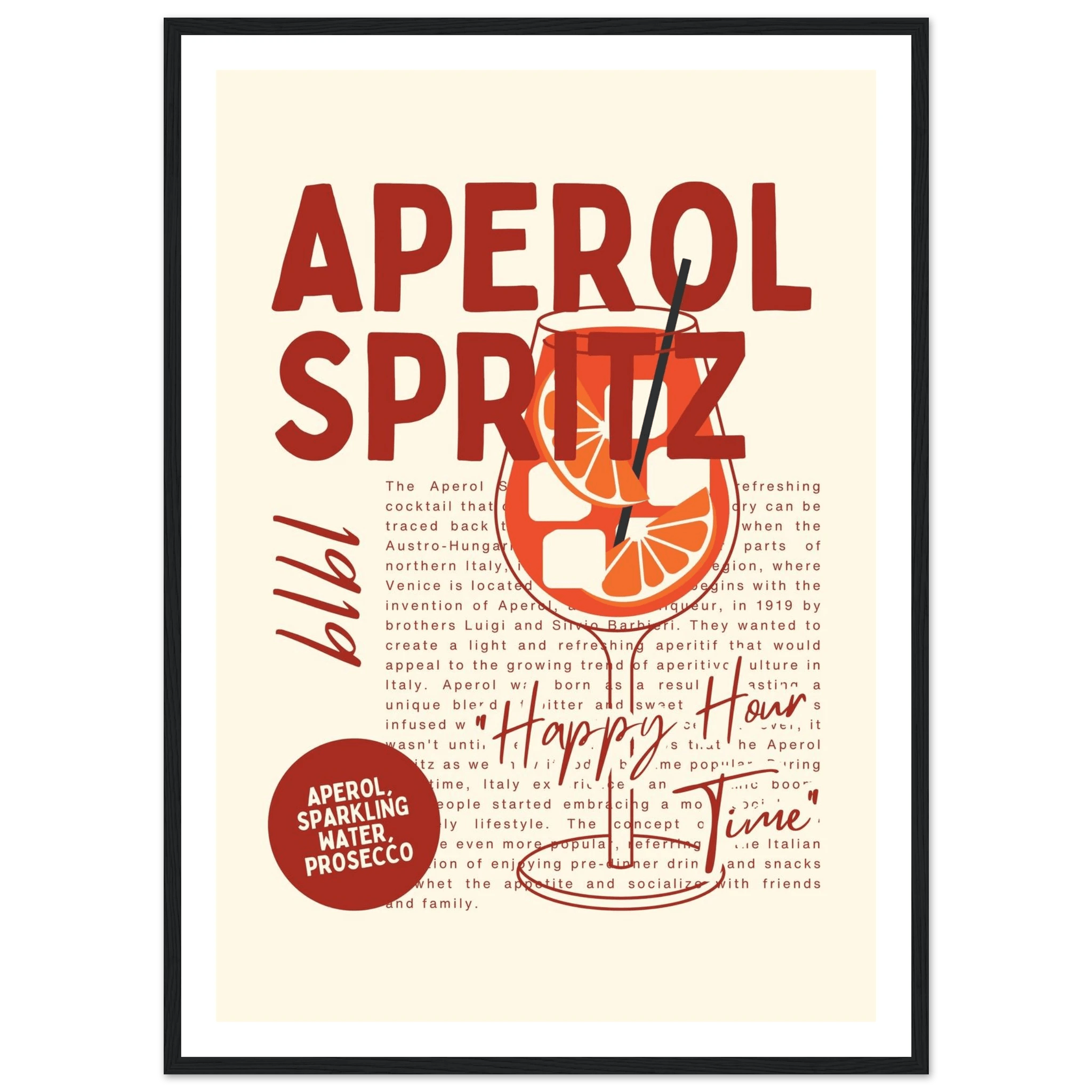 Aperol Spritz 1919 - Poster - Arthena