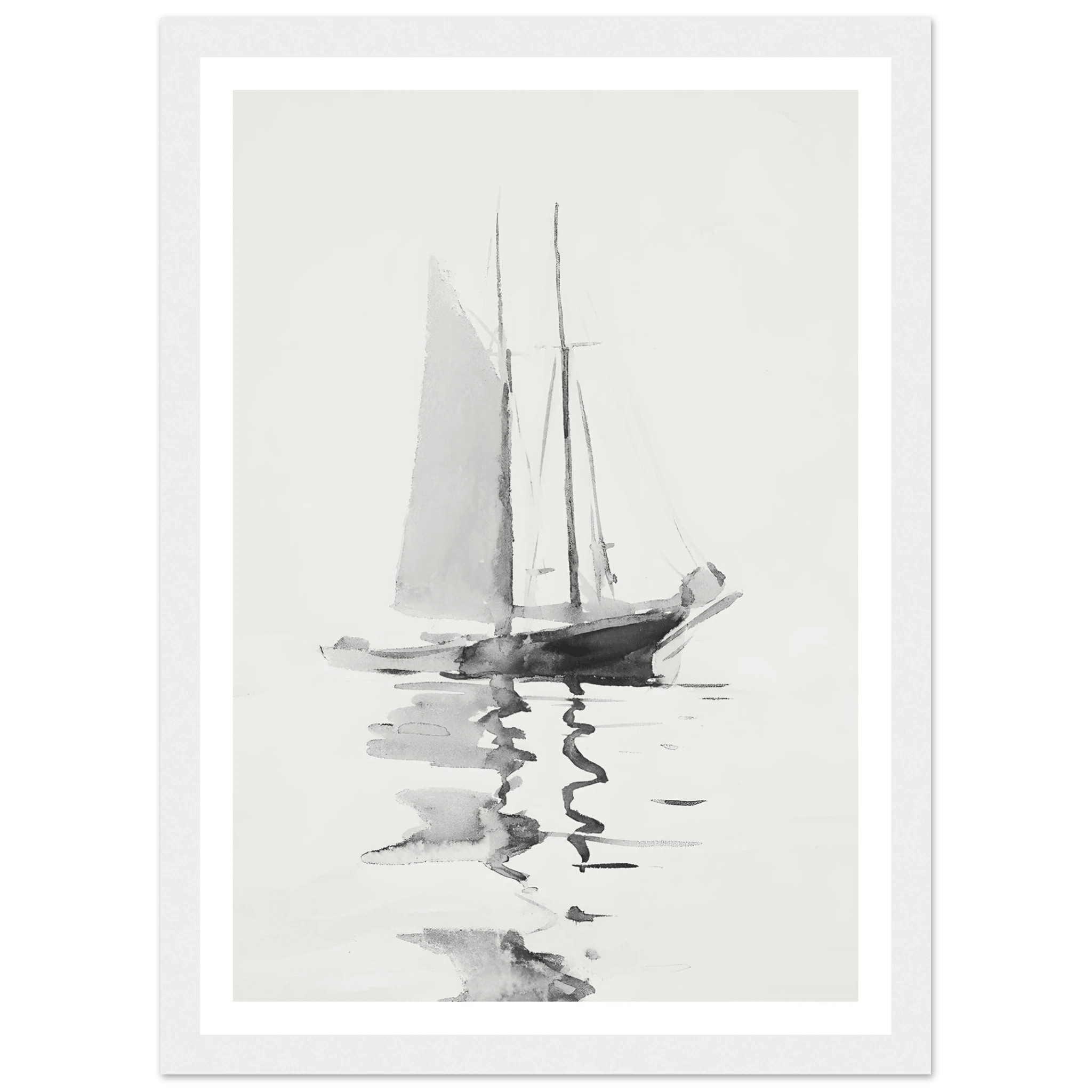 Abstract boat - Poster - Arthena
