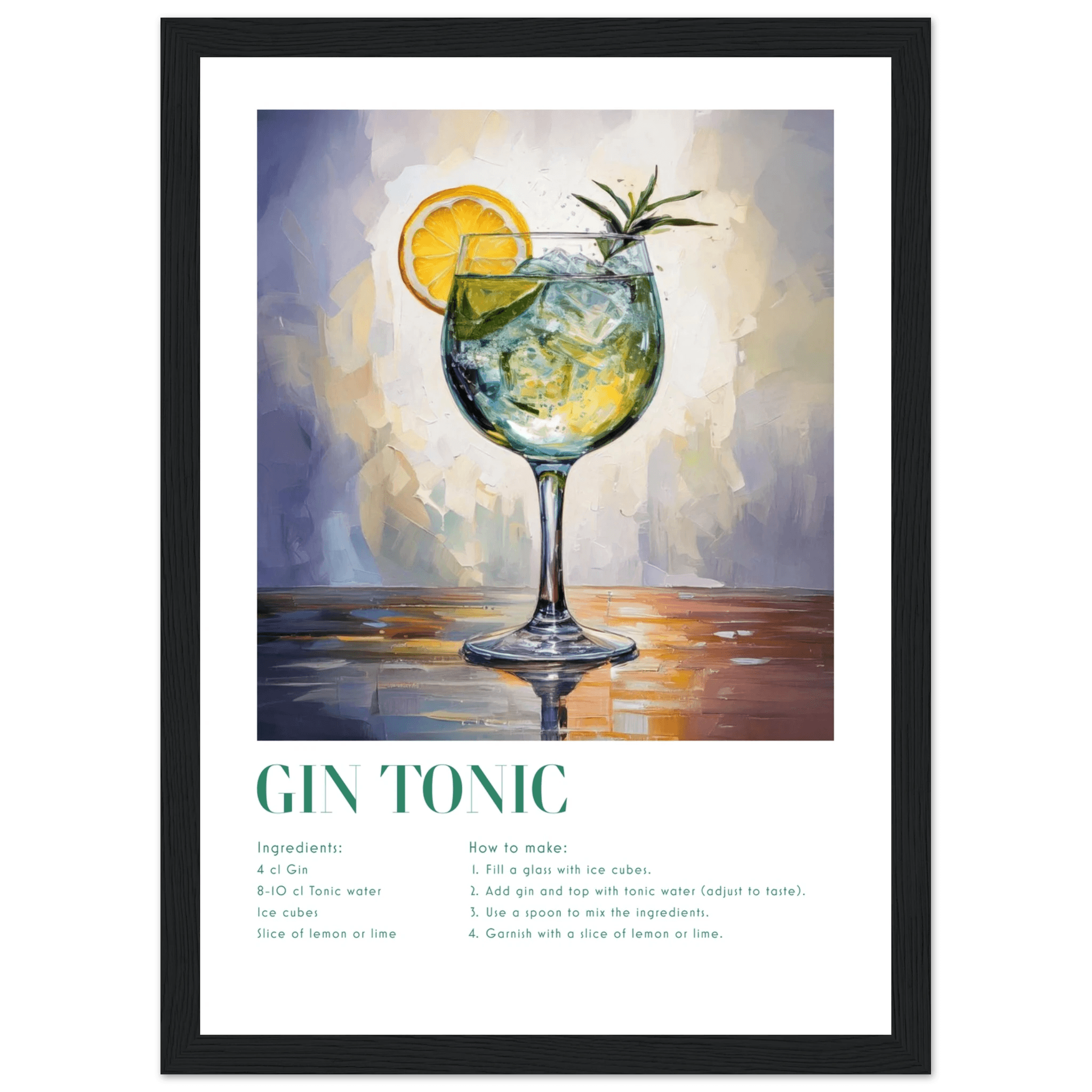 Gin Tonic - Poster - Arthena
