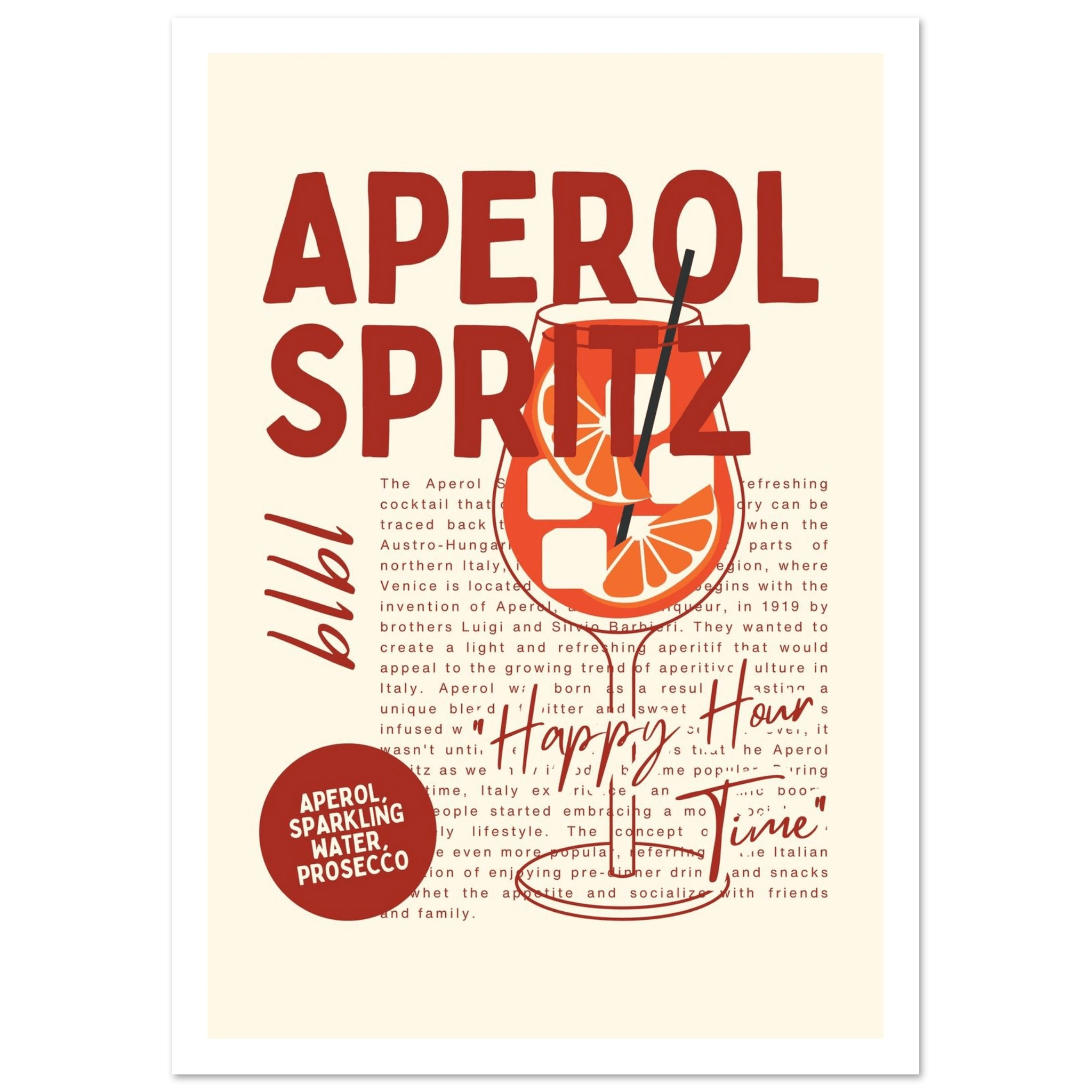 Aperol Spritz 1919 - Poster - Arthena