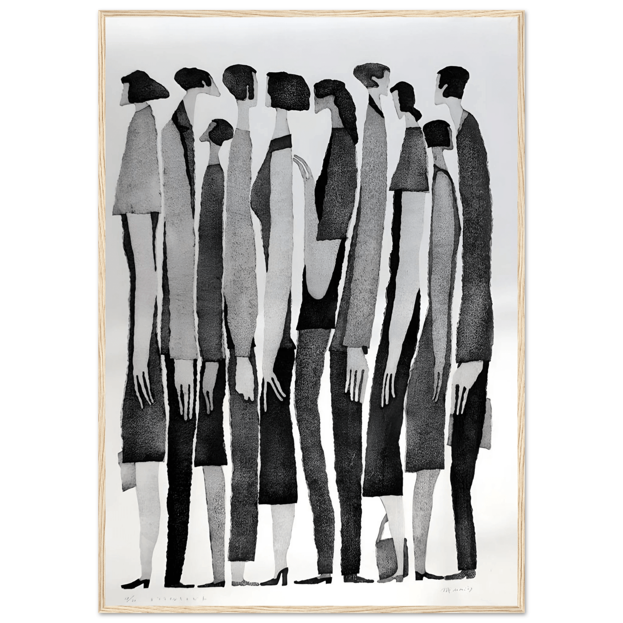 Silent Crowd - Poster - Arthena