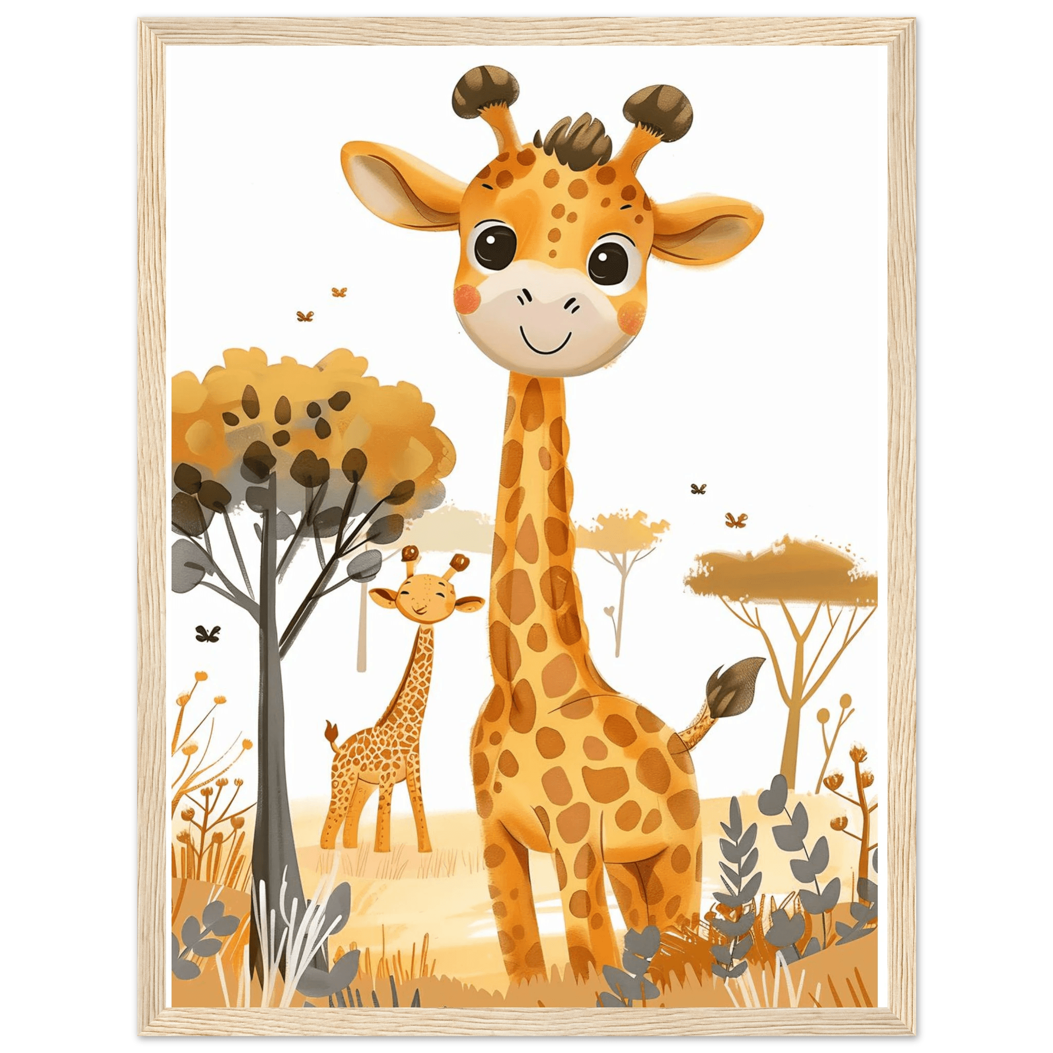 Friendly Giraffe - Poster - Arthena